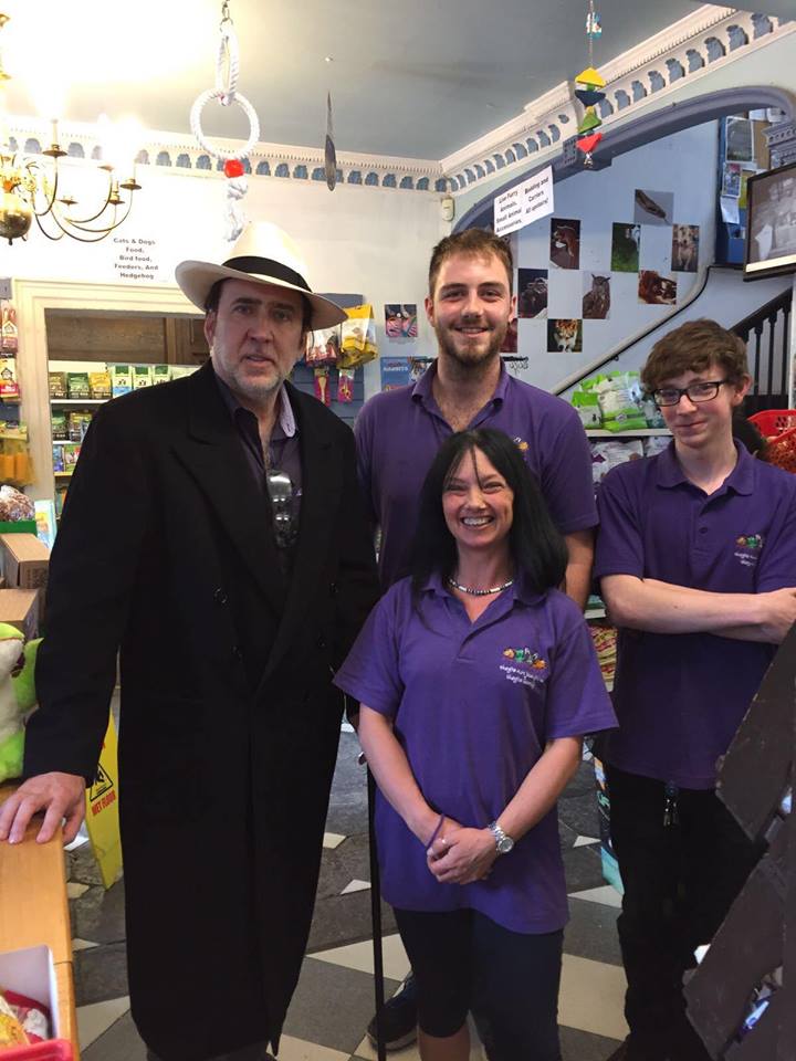 Our Lord has been to a local pet store today in Frome UK.