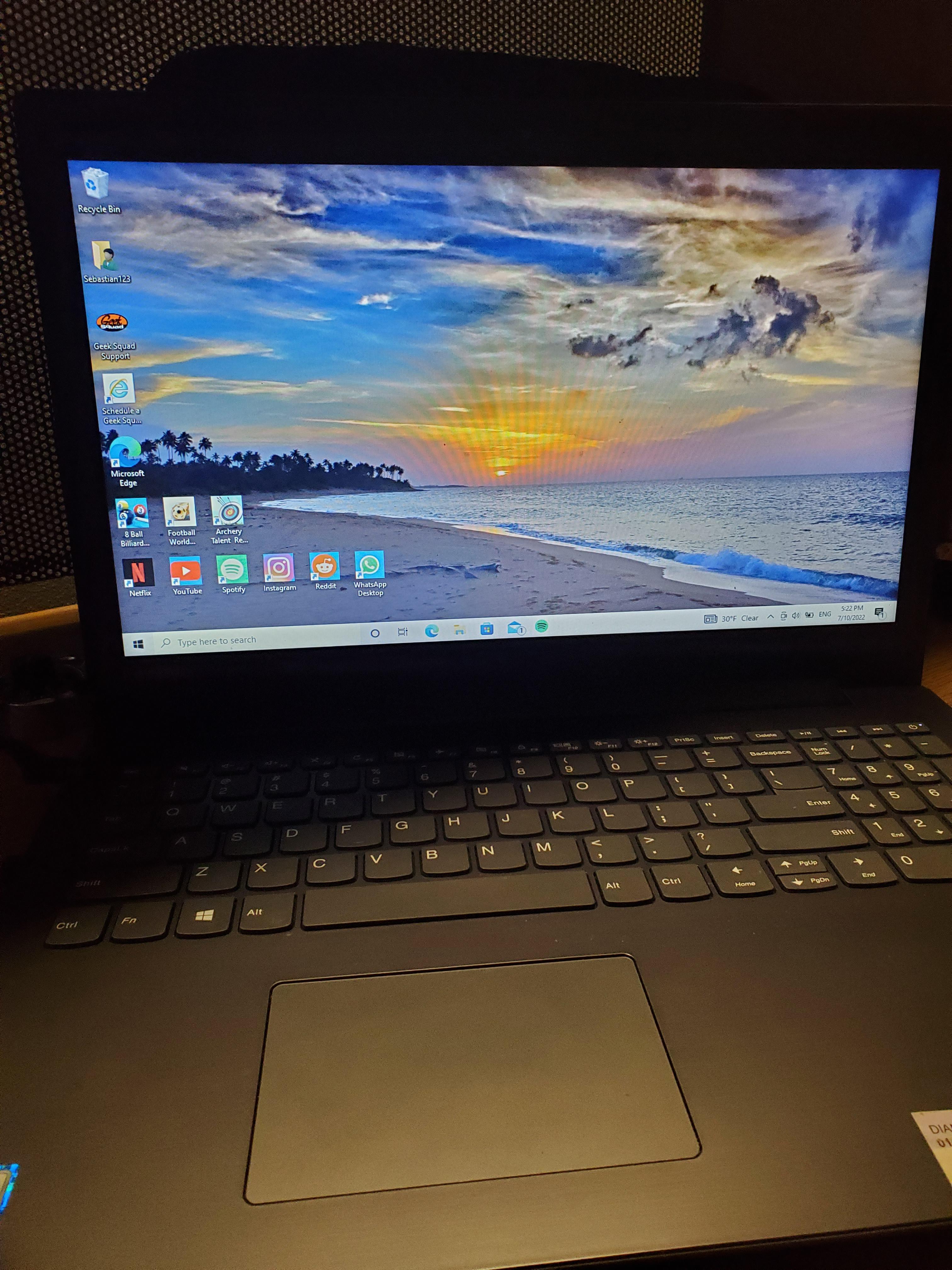 My Lenovo's keyboard doesn't work. This isn't the case for all the keys