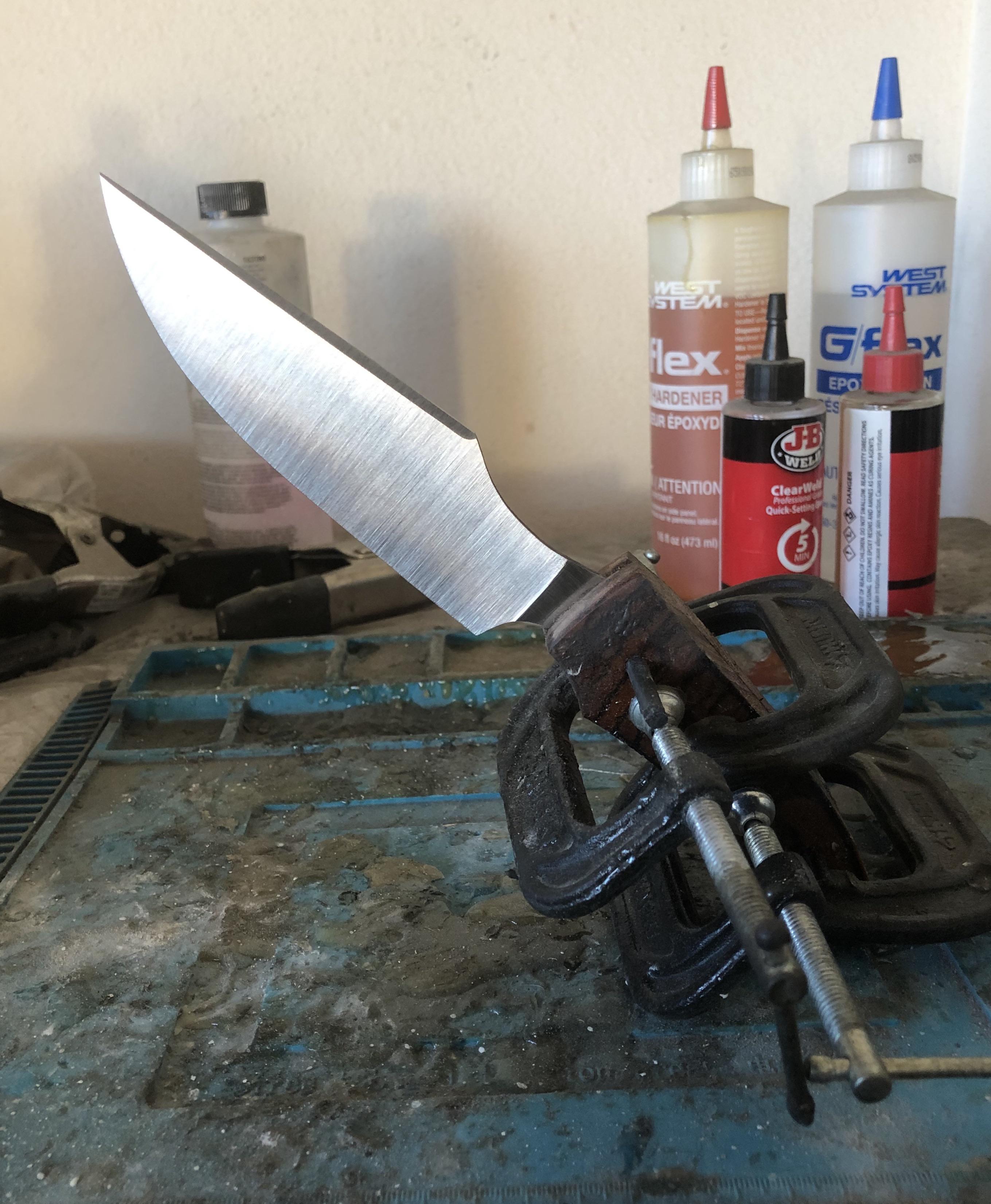 CRAP (Custom Rejects And Practice) Knife In Progress. First knife outta