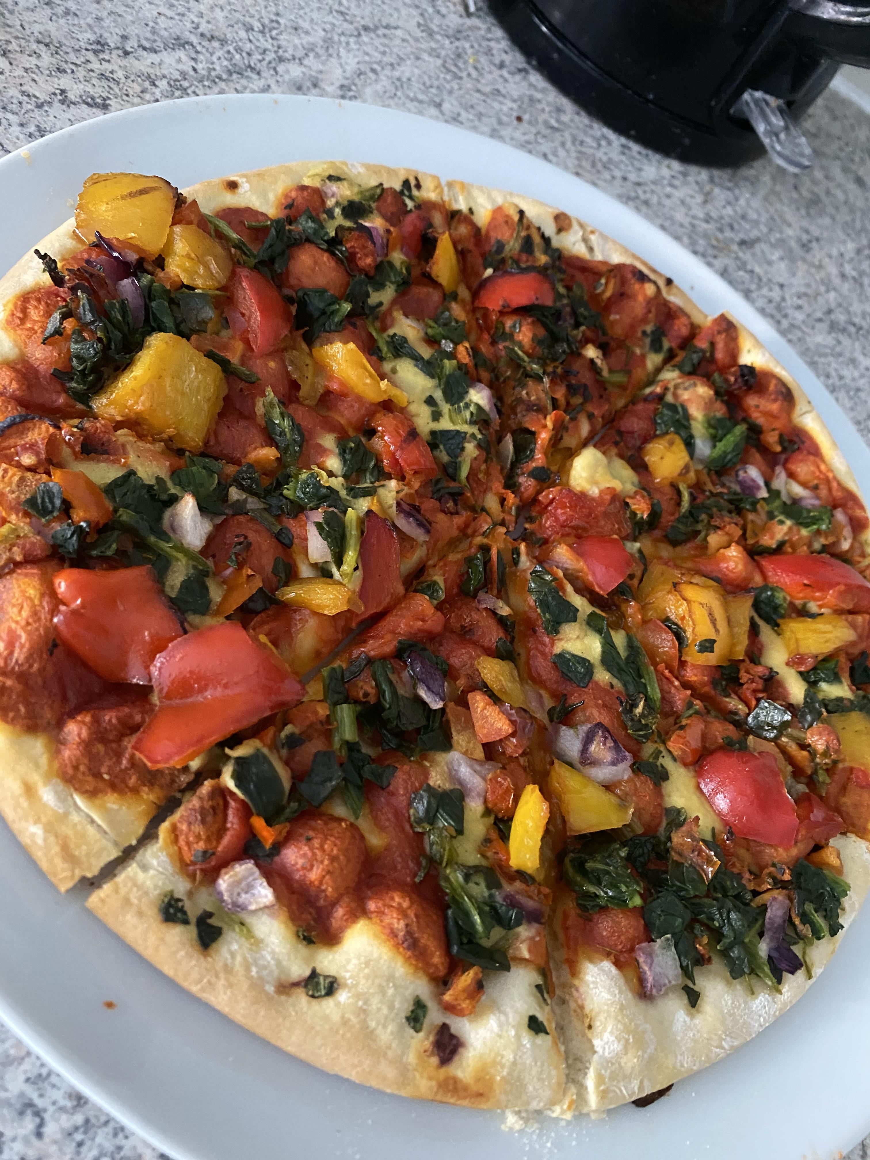 Tried one of Asda’s vegan hummus and veg pizzas, way better than I was expecting r/vegan