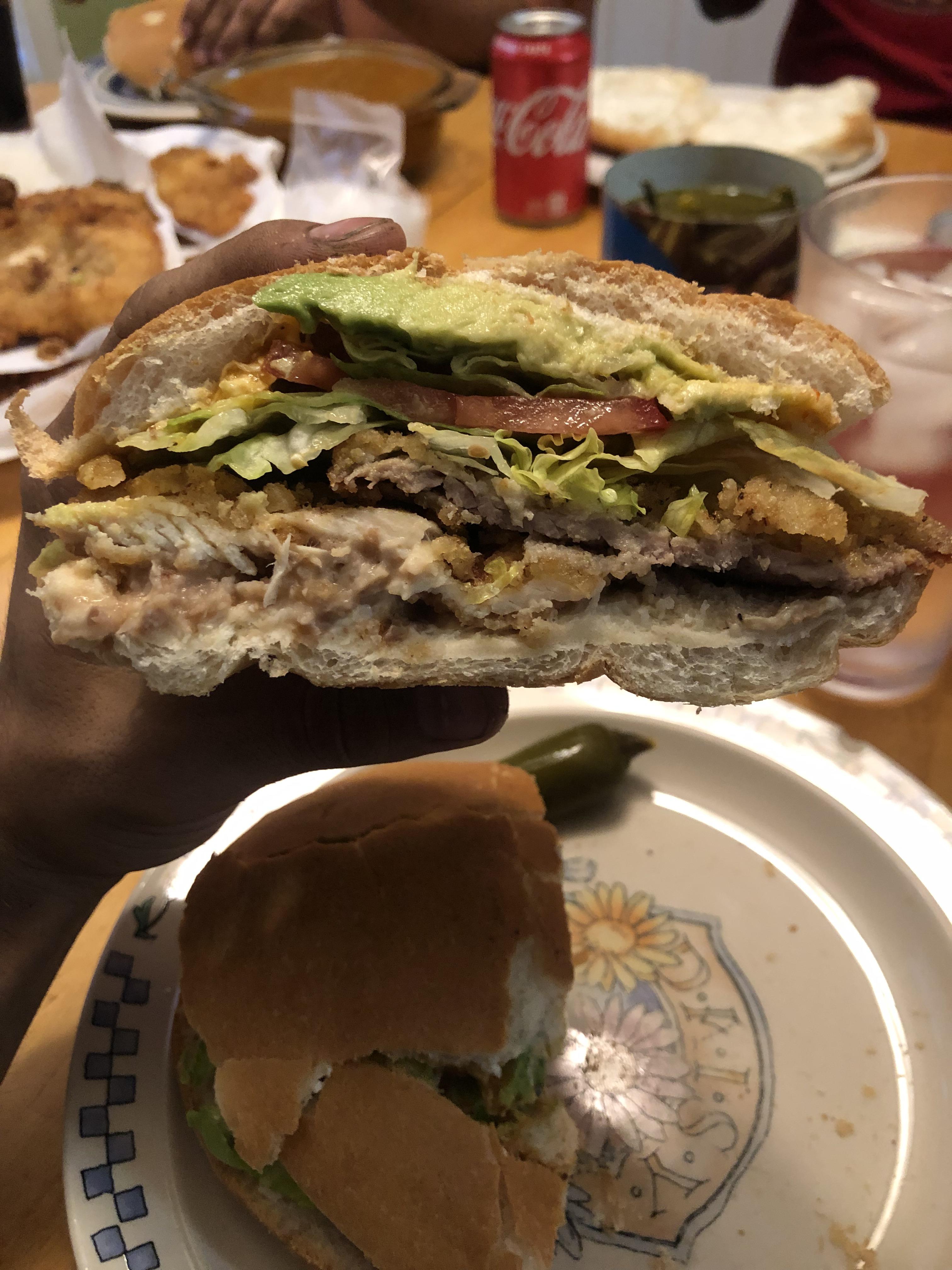 Homemade Torta de Milanesa mexicanfood