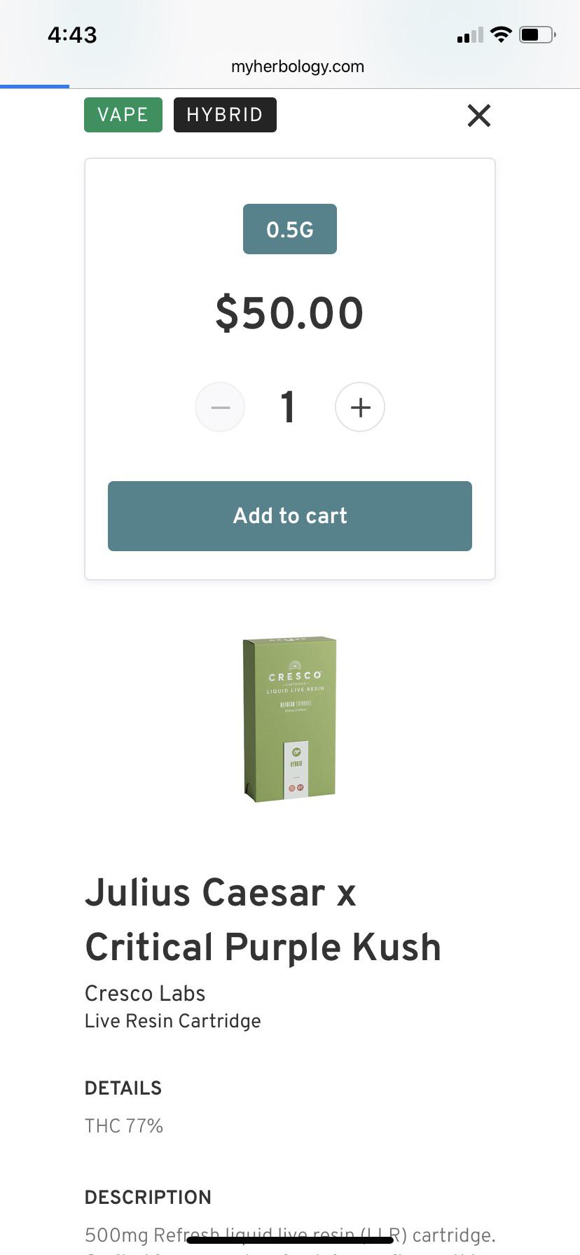 New LLR from Cresco from what I can tell. Haven’t seen any review