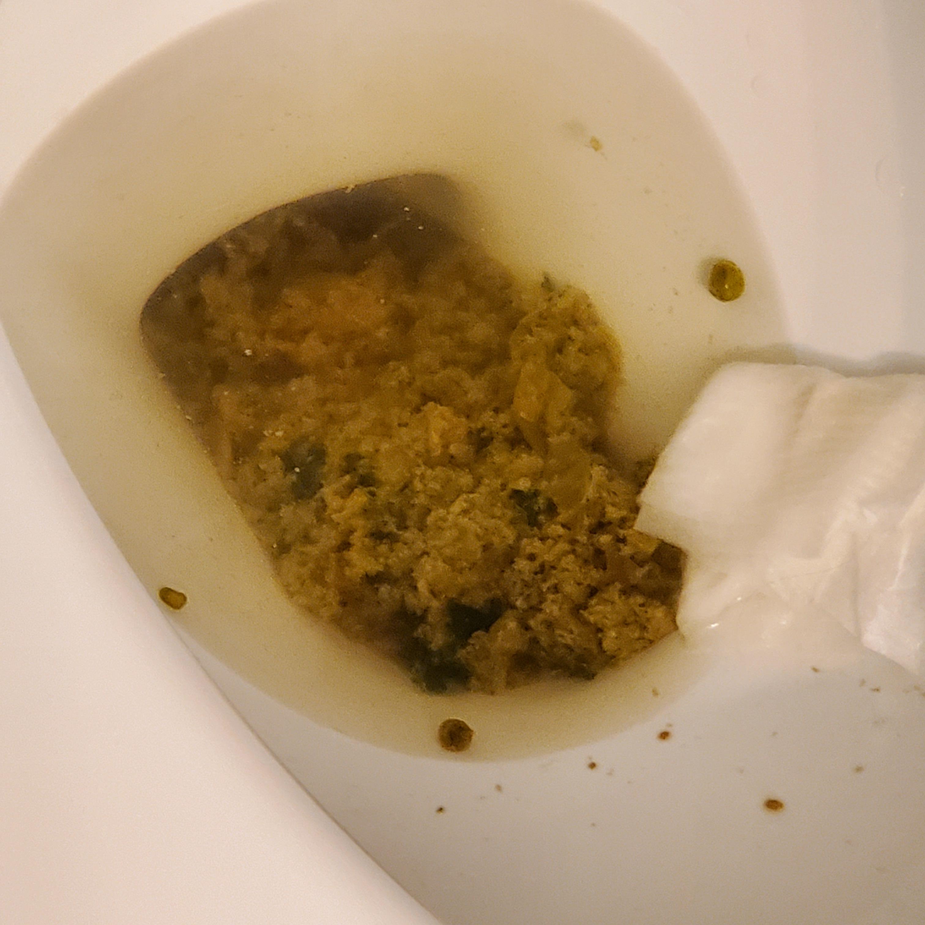 It always falls apart and looks undigested... I'm about halfway through