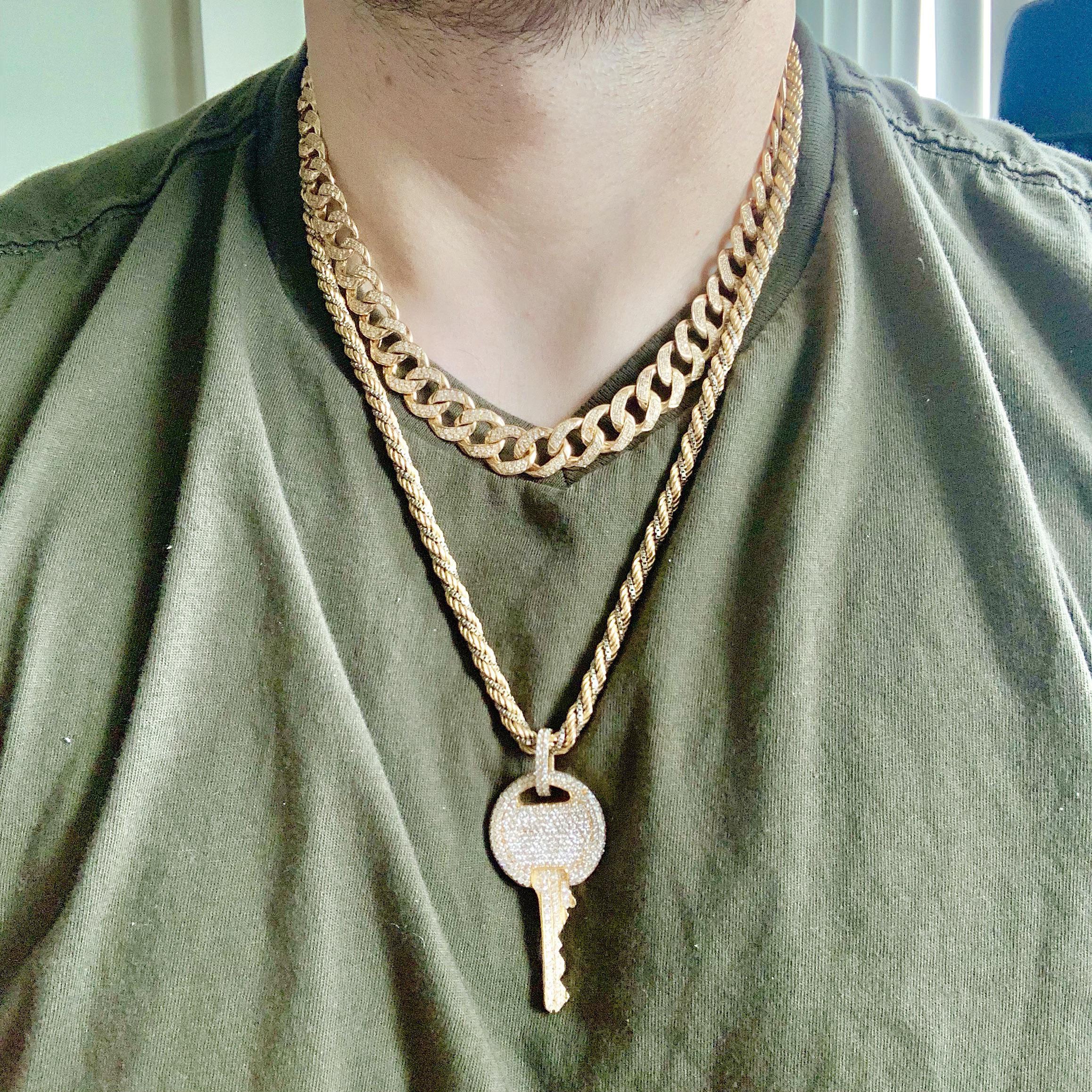 Current necklace stack r/Gold