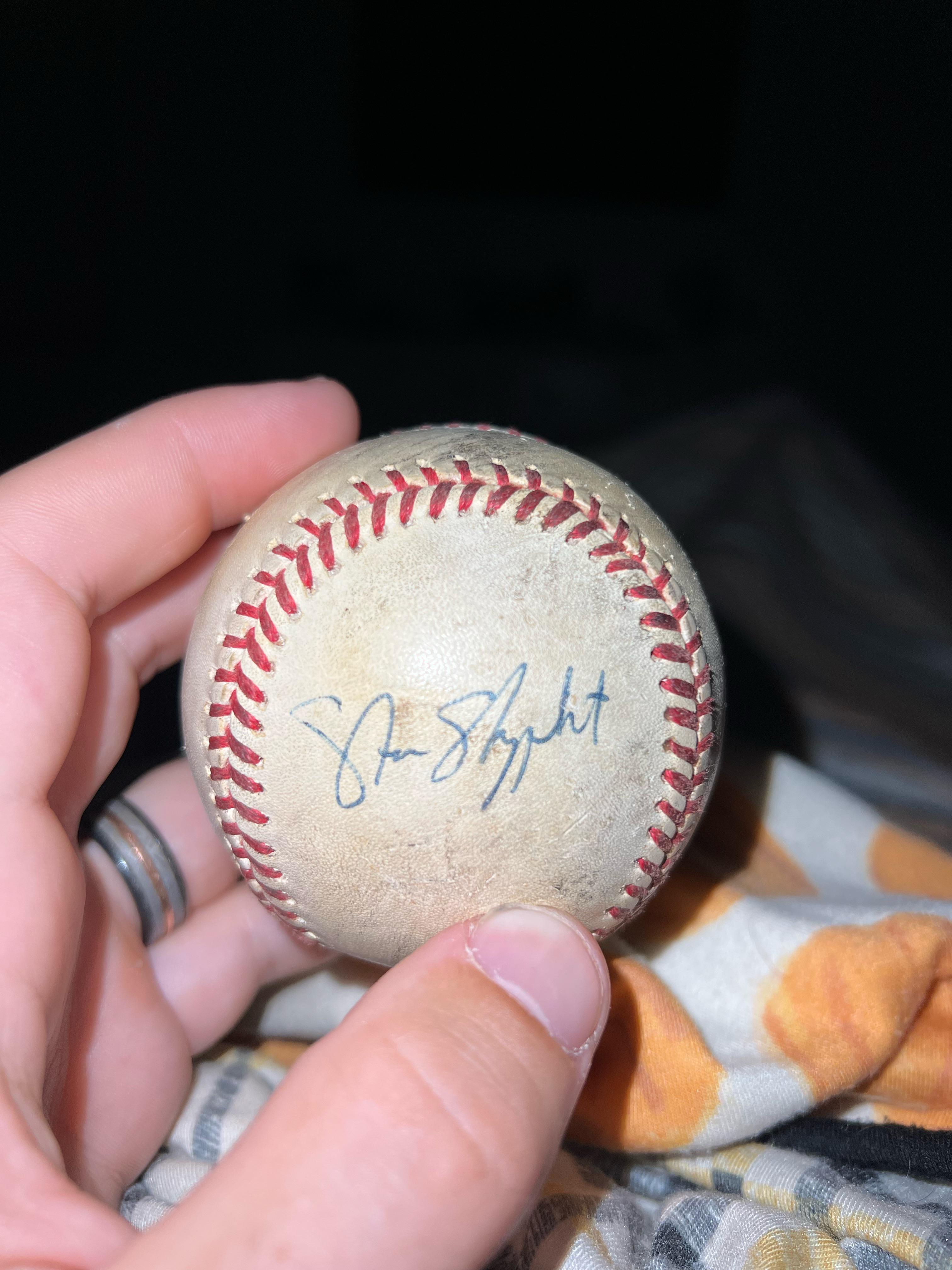 Found this baseball signed… any idea on who this might be? Signed on a