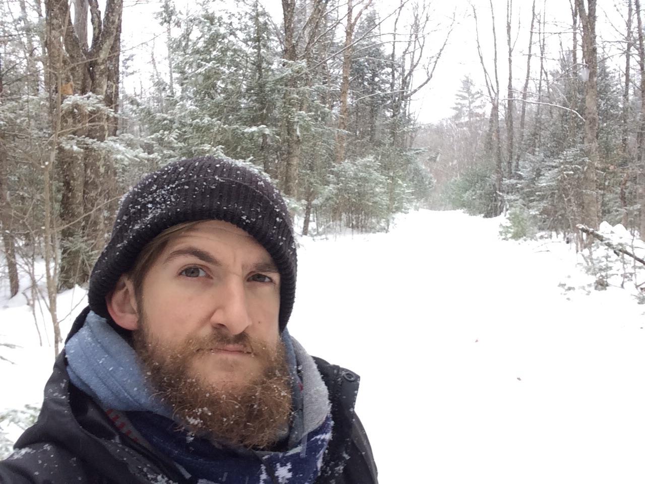 Happy Winter from Maine, to all my bearded brothers using their beards