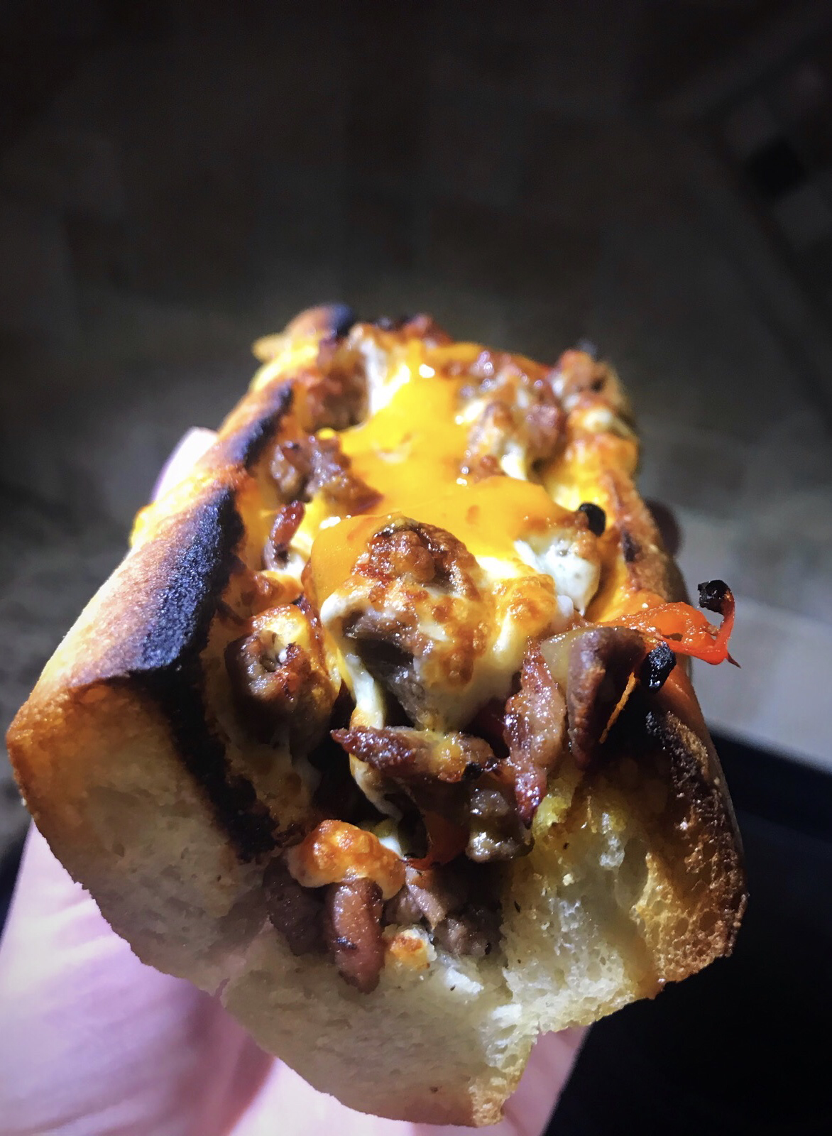 [Homemade] Steak Sandwich with Onions, Peppers, Portuguese Peri Sauce