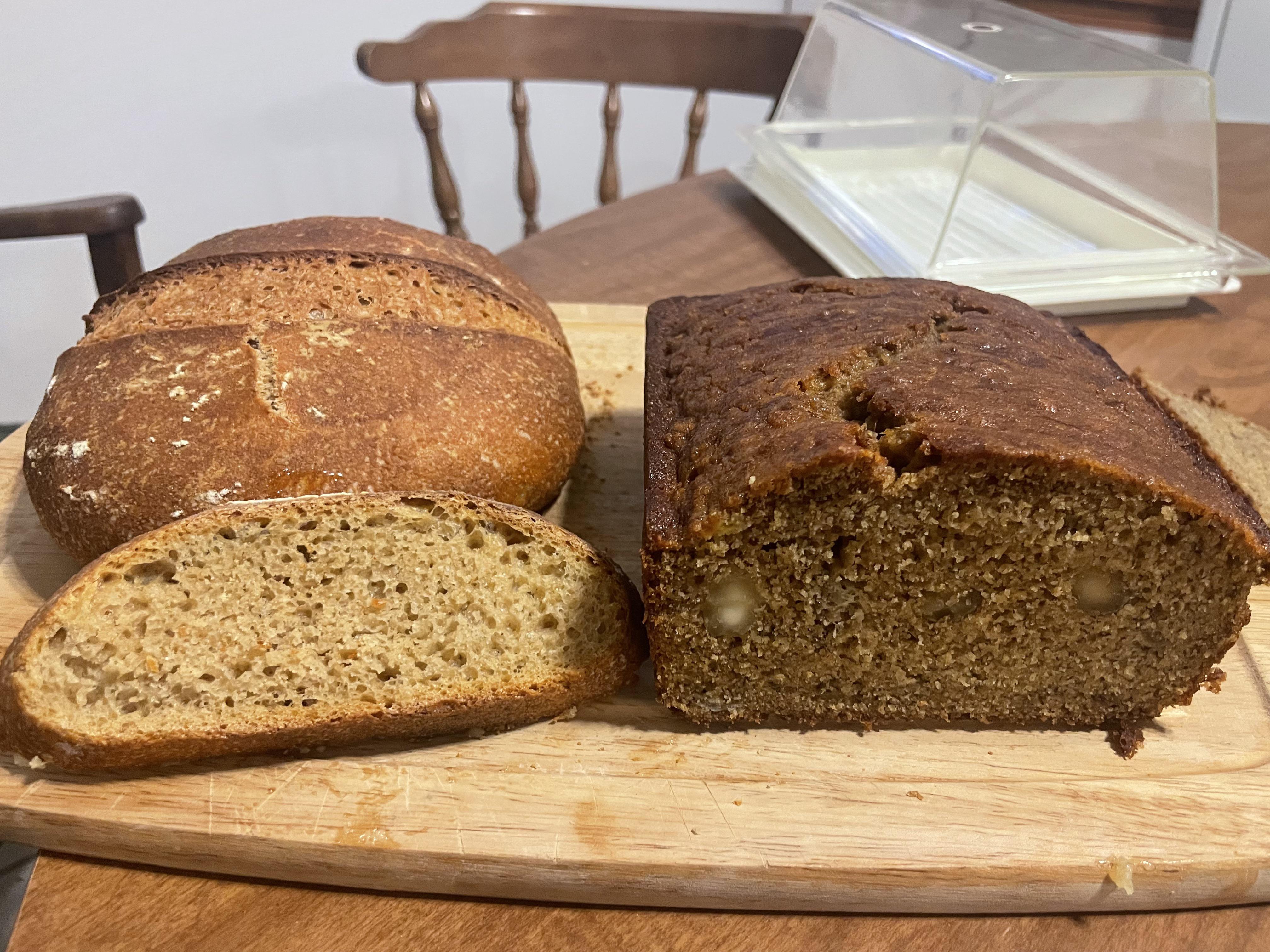 The sourdough doesn’t have the “looks”, but the taste is so nice and