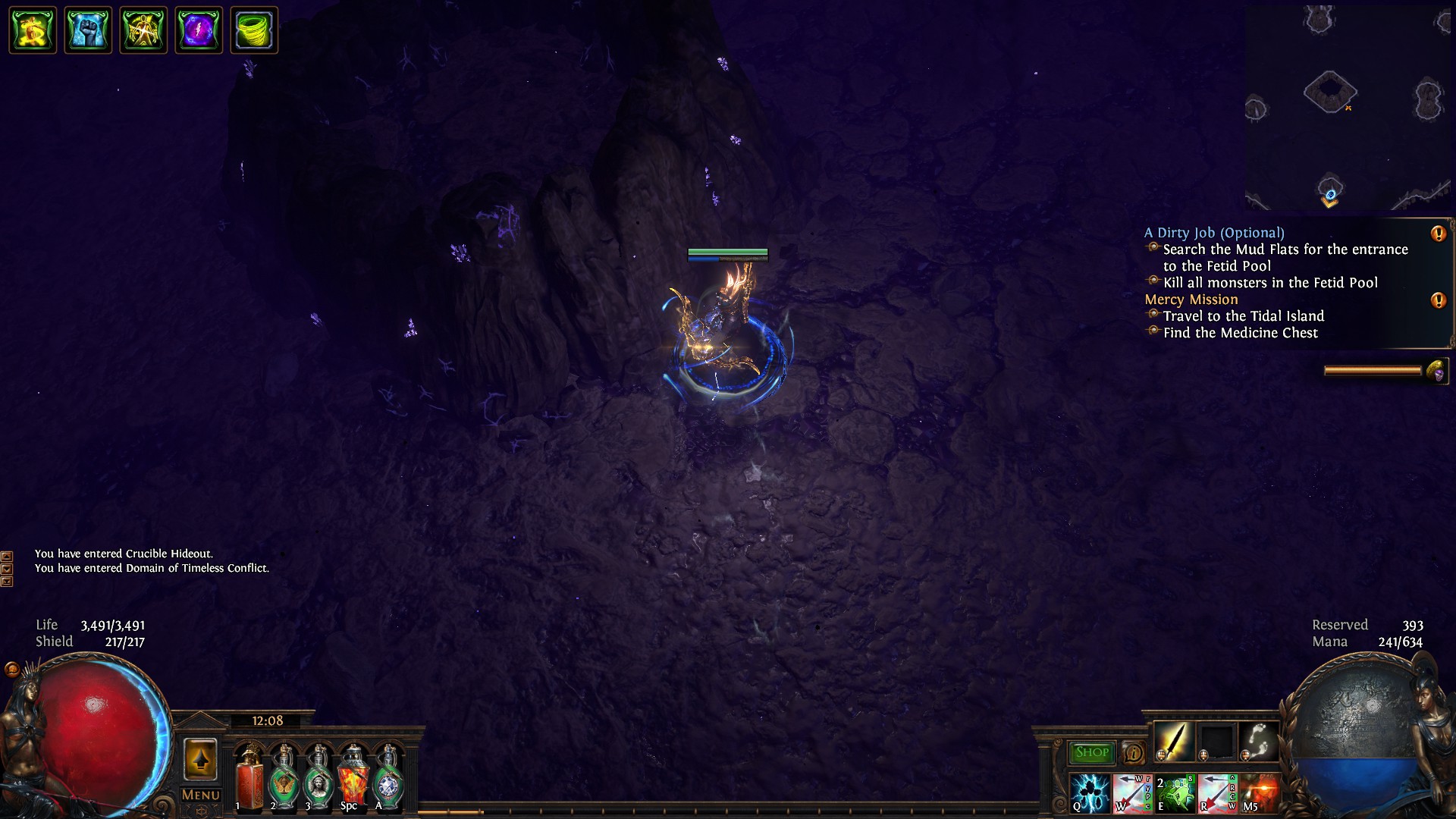 Died on the last second of a 5 way Domain of Timeless Conflict and it