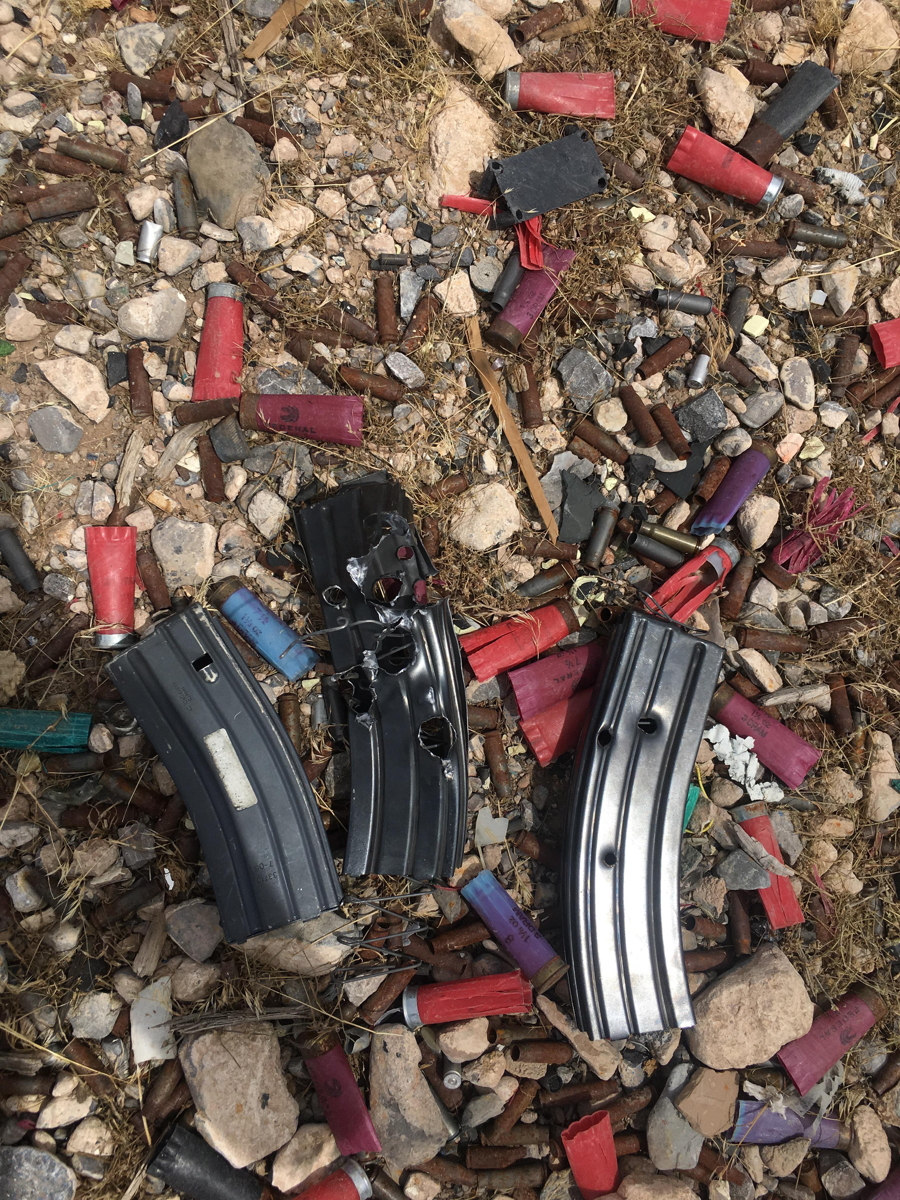 I found 3 broken and shot mags at the range, I was able to take them