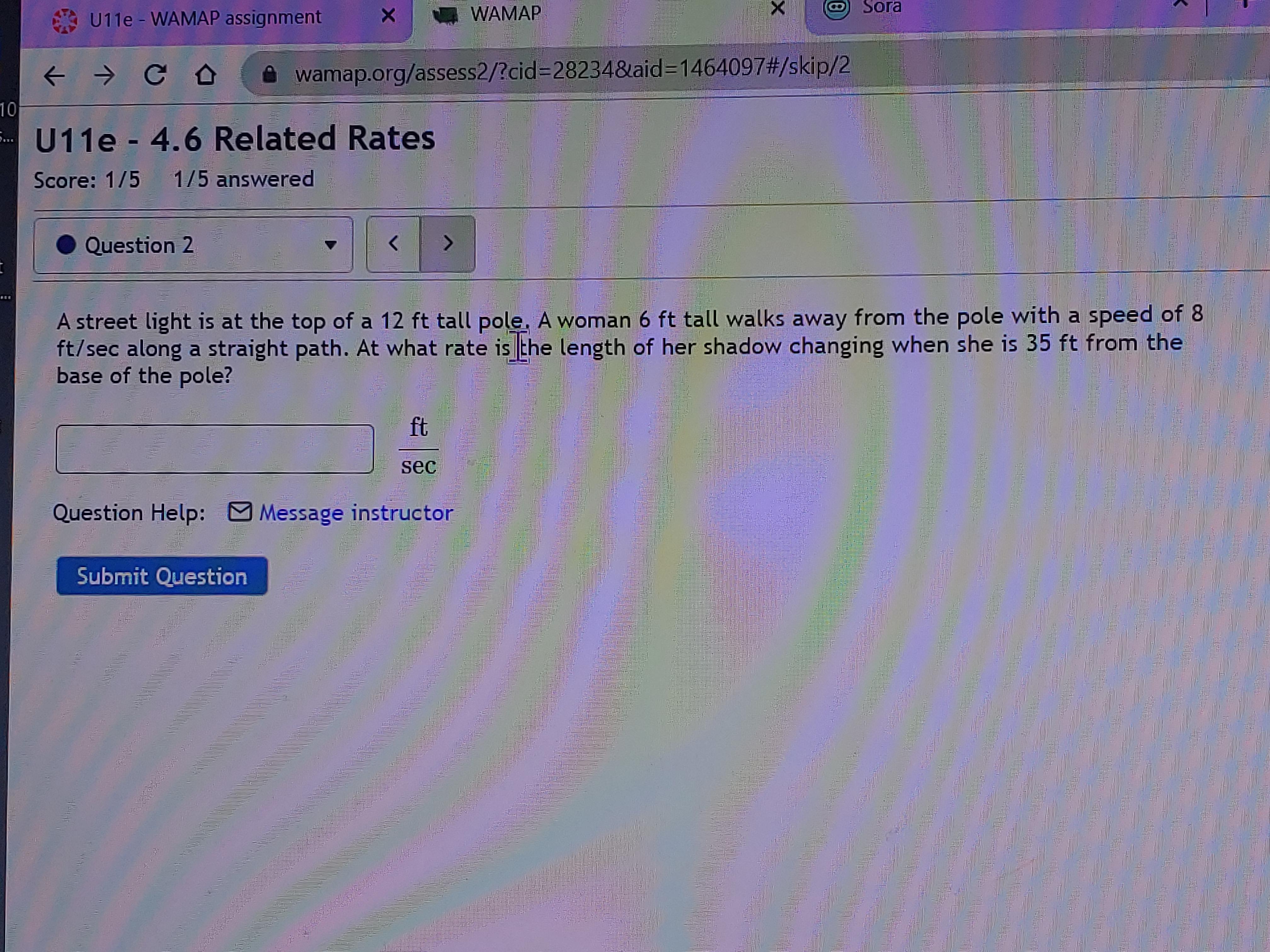 [AP Calc. AB related rates] HomeworkHelp