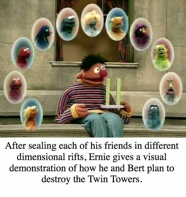 The children are fast, but big bird is faster. SesameStreetMemes