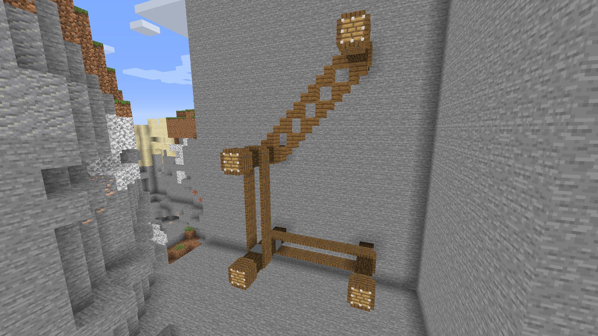 I made a pulley system r/Minecraft