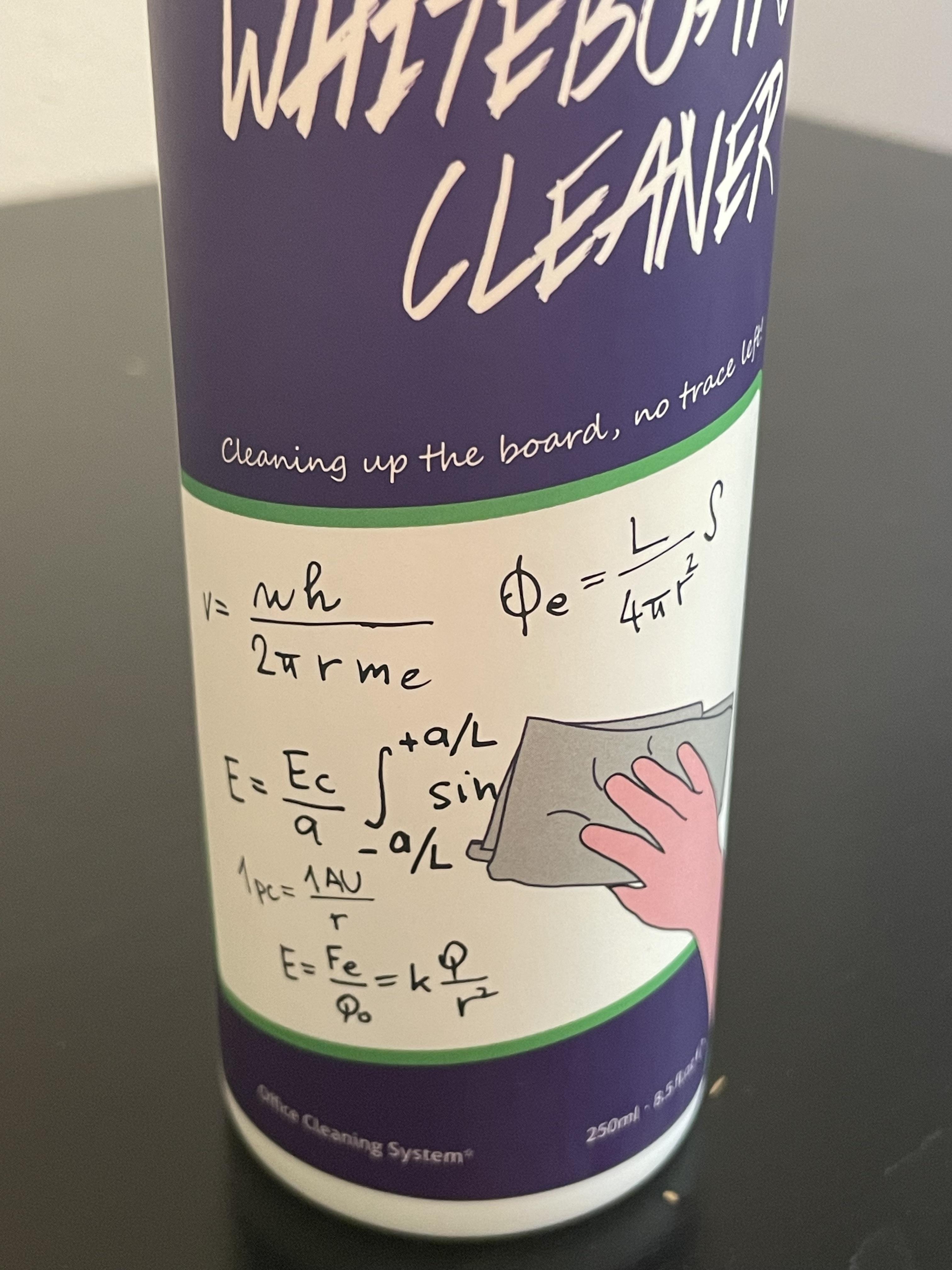 [Request] Do these equations on my whiteboard cleaner, mean anything or