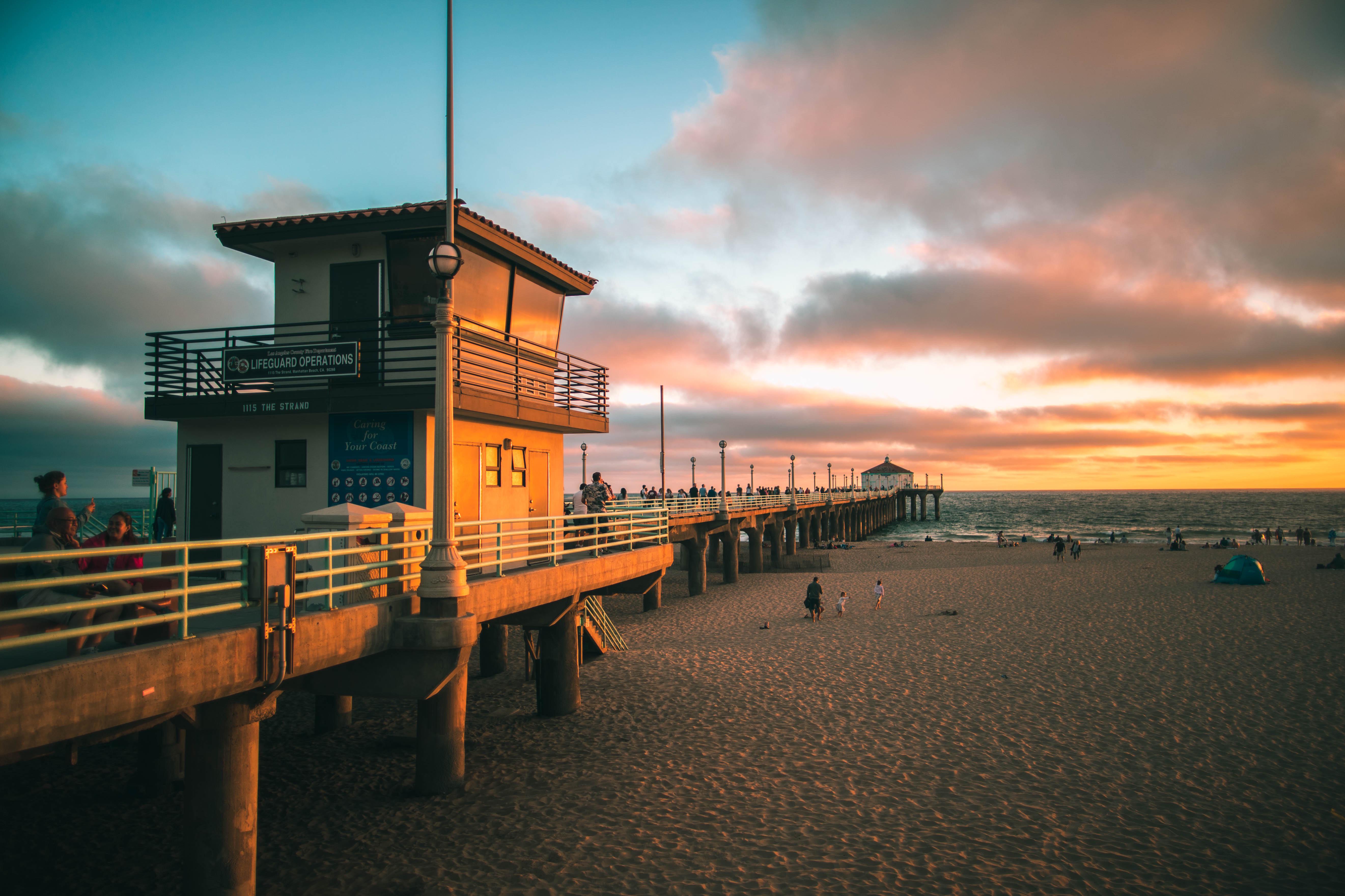 Sunset at the Manhattan Beach Pier r/LosAngeles