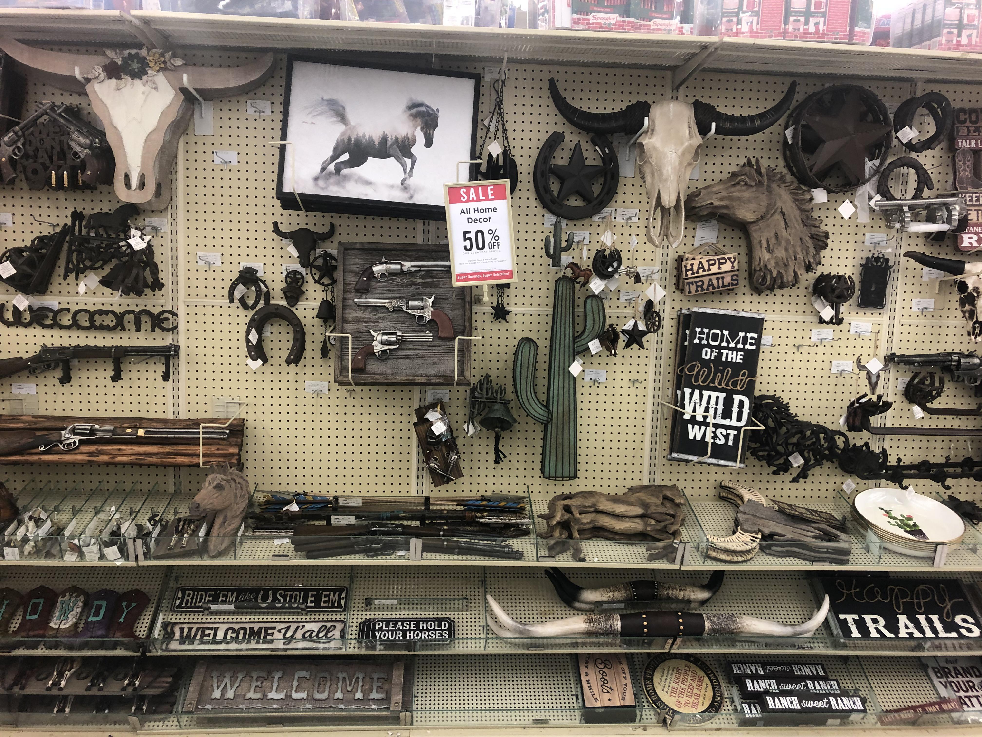 Found some Texas stuff and decoration guns at Hobby Lobby. texas
