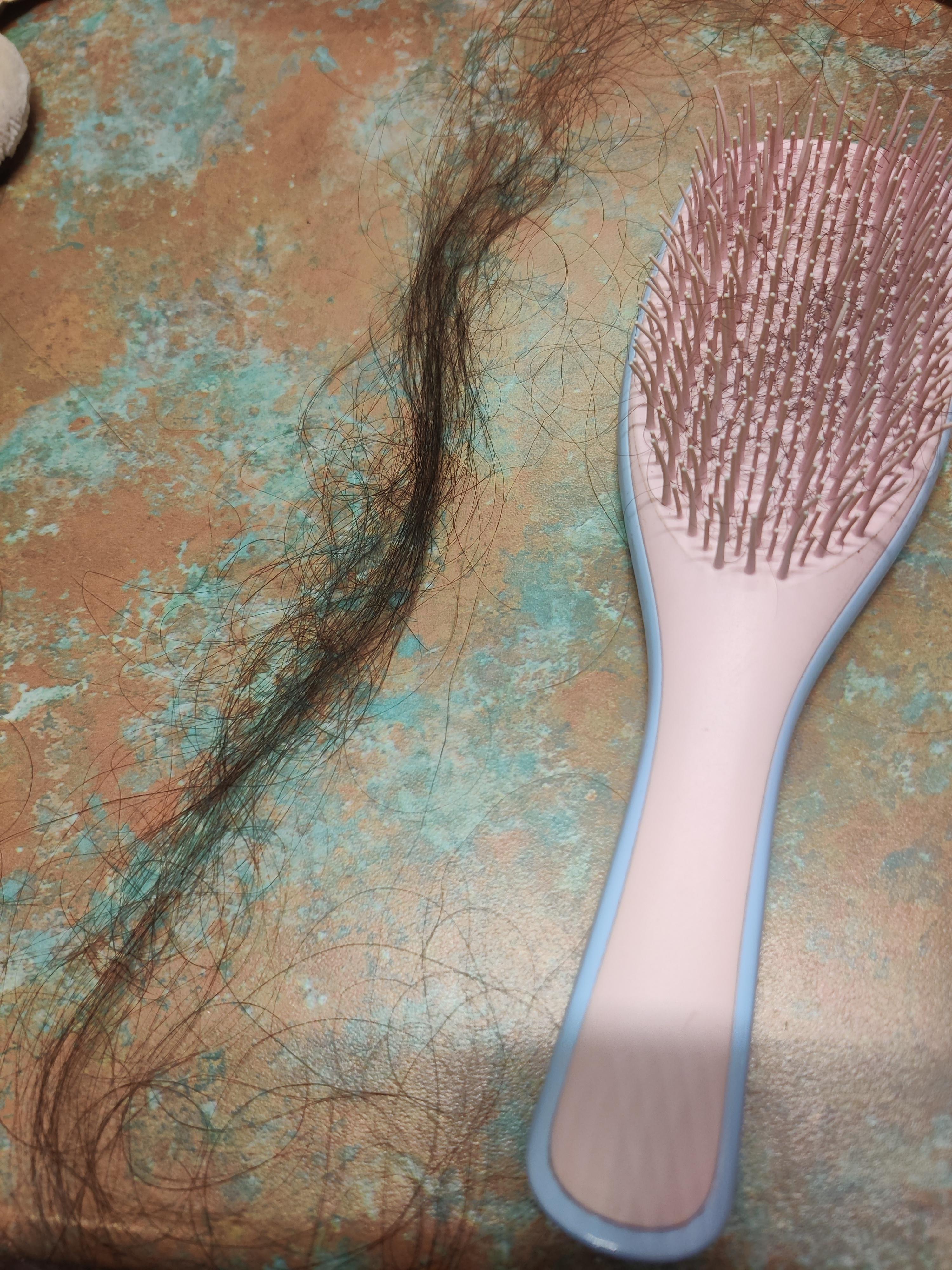 Brush my hair before shower, lose hair. I shower, I lose quite a bit of