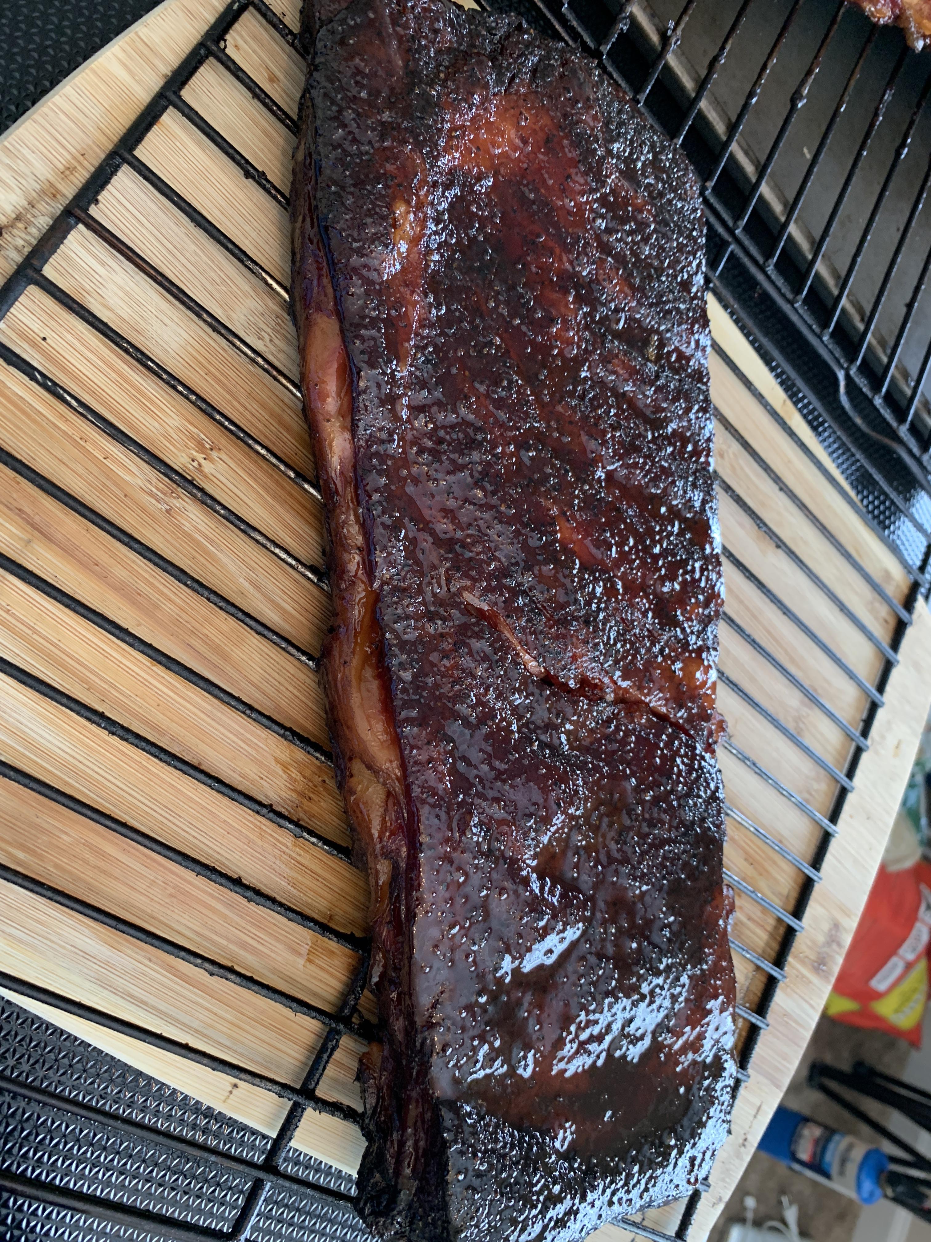 321 Method , smoked with Apple Wood, meat church rub r/smoking