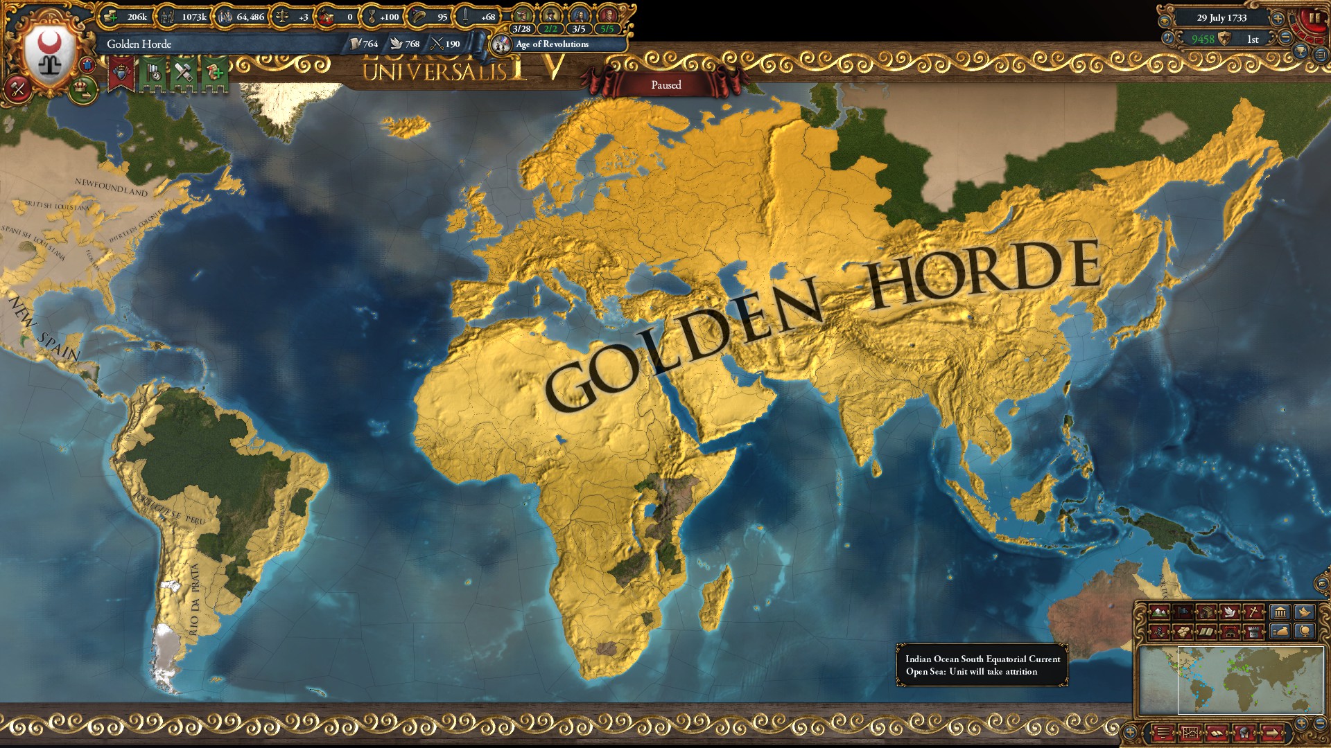 Great Khan into first World Conquest r/eu4