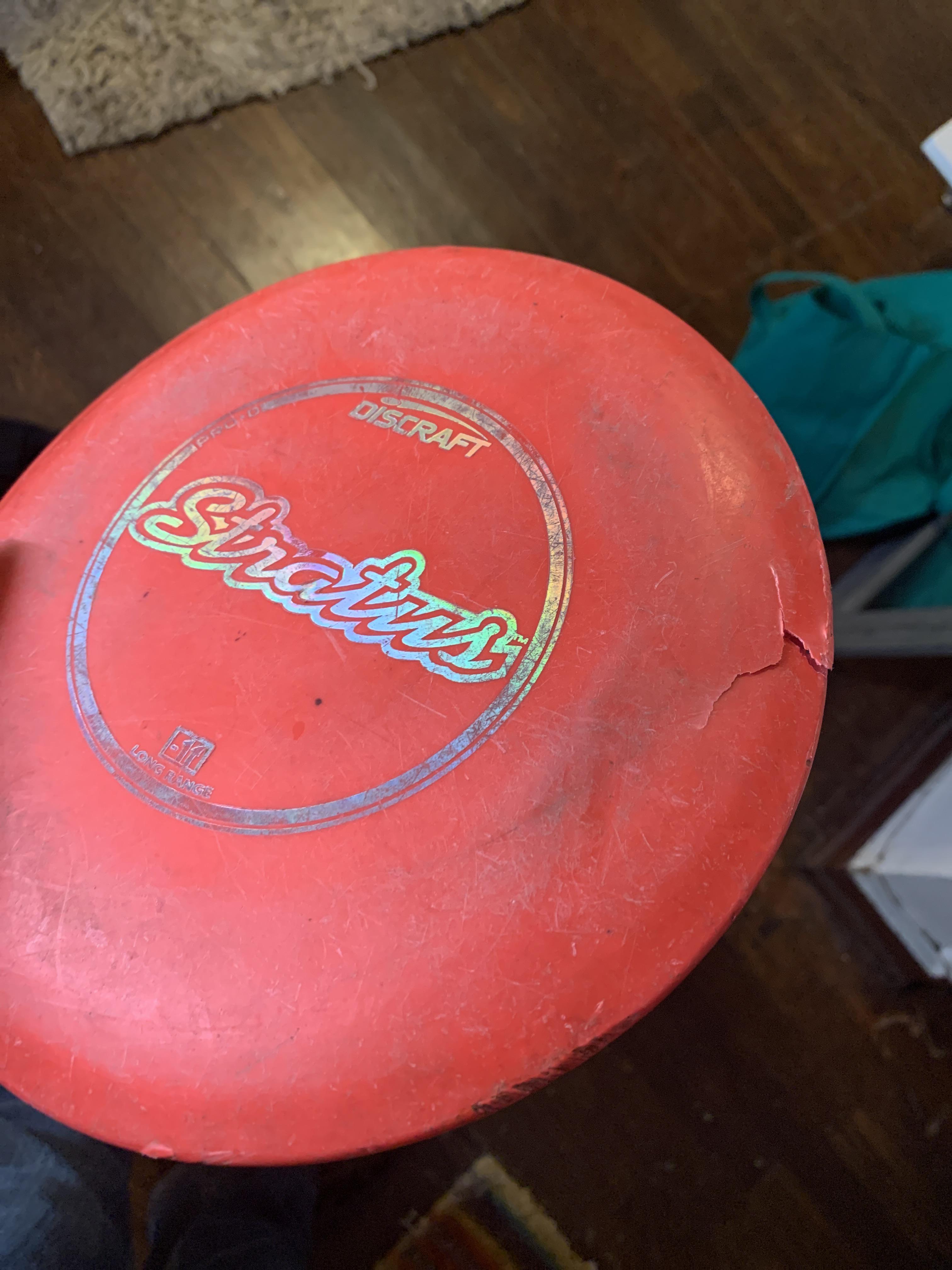 RIP to my first ever disc golf disc. I knew it was inevitable but still