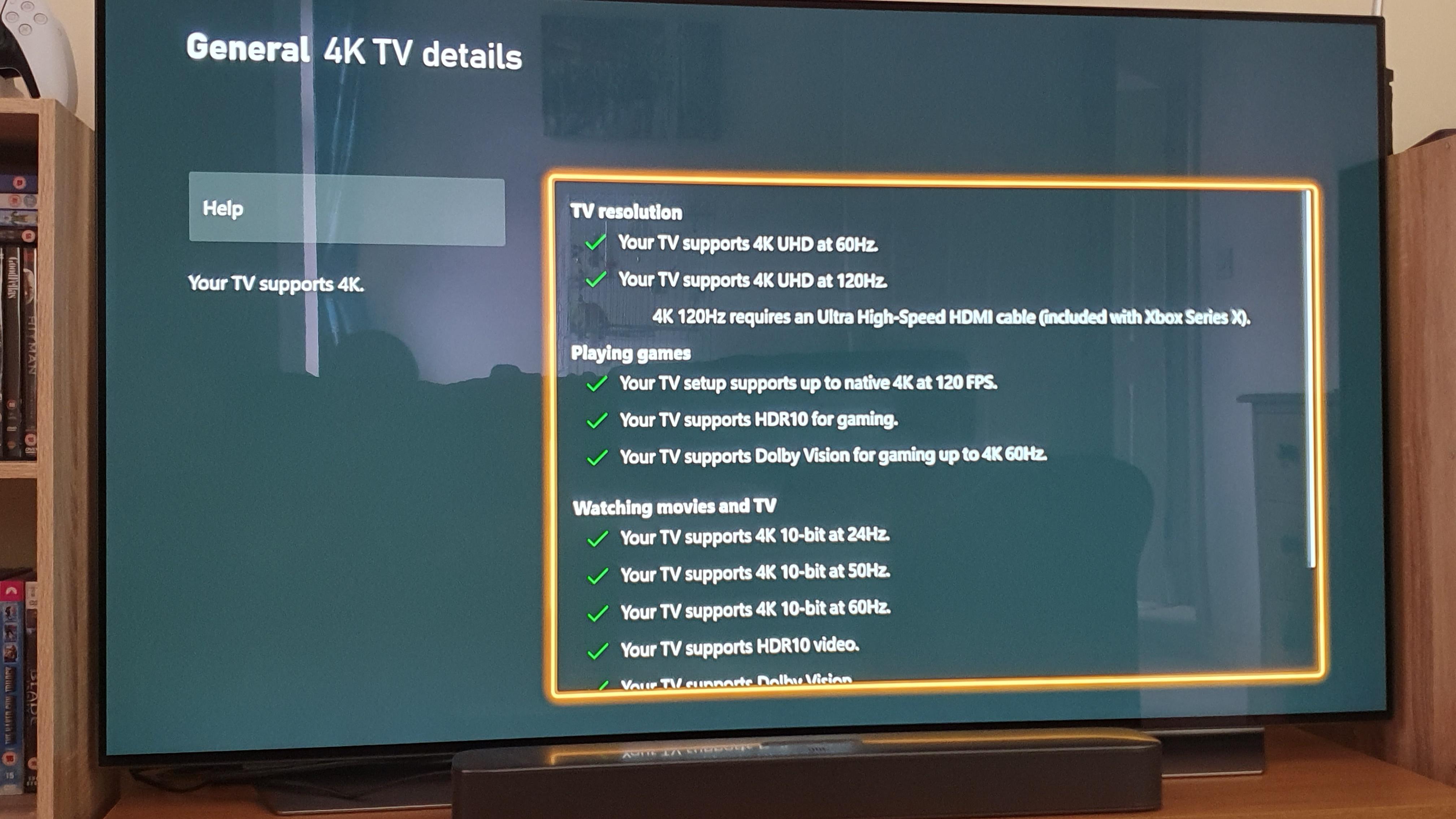 Xbox 4k TV details no longer distinguishes Dolby Vision for gaming on