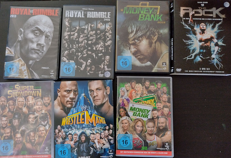 Local library sells old Wrestling DVDs. Got each of these for about 1