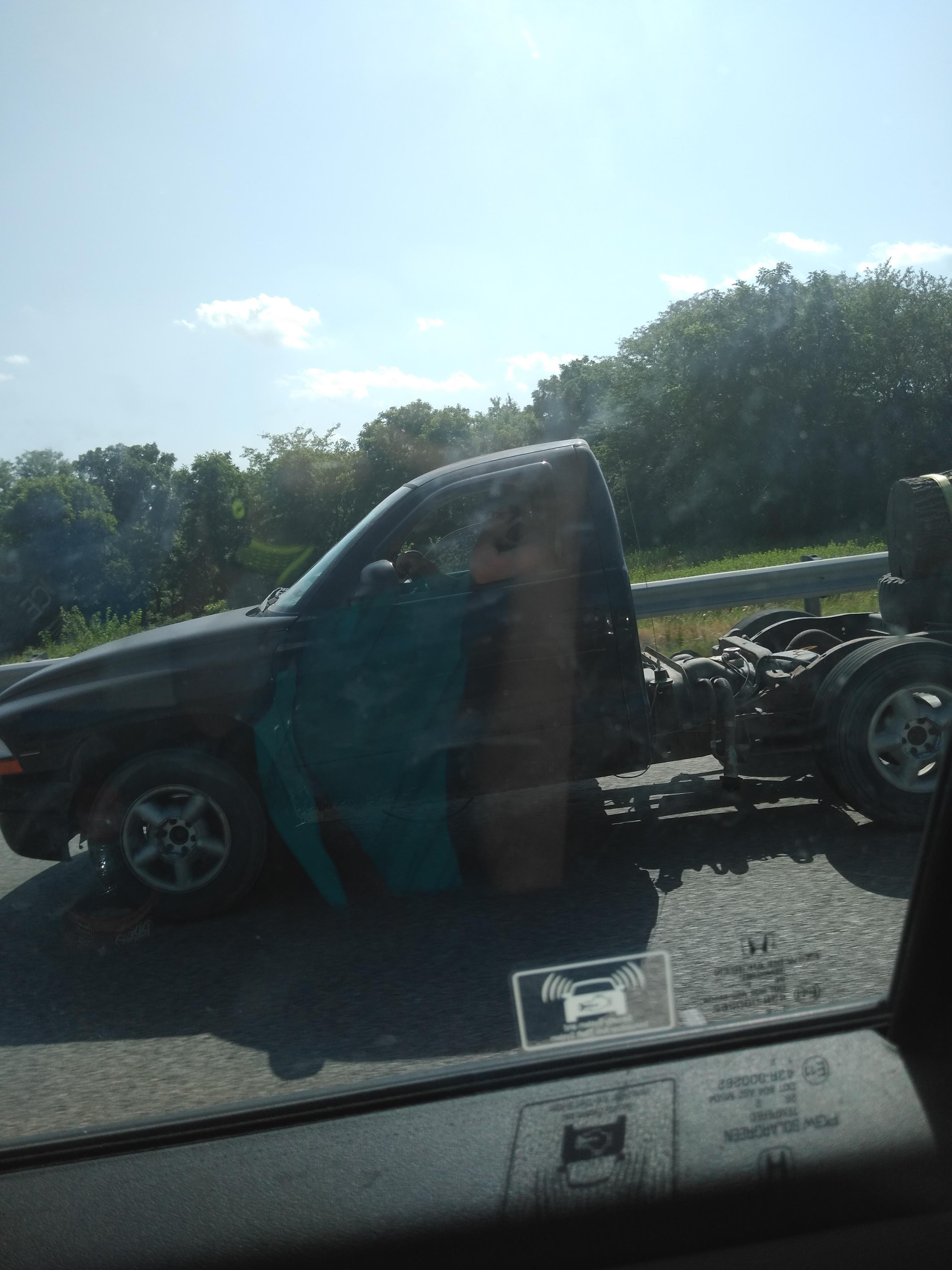 Half the vehicle was repossessed. ShittyCarMod