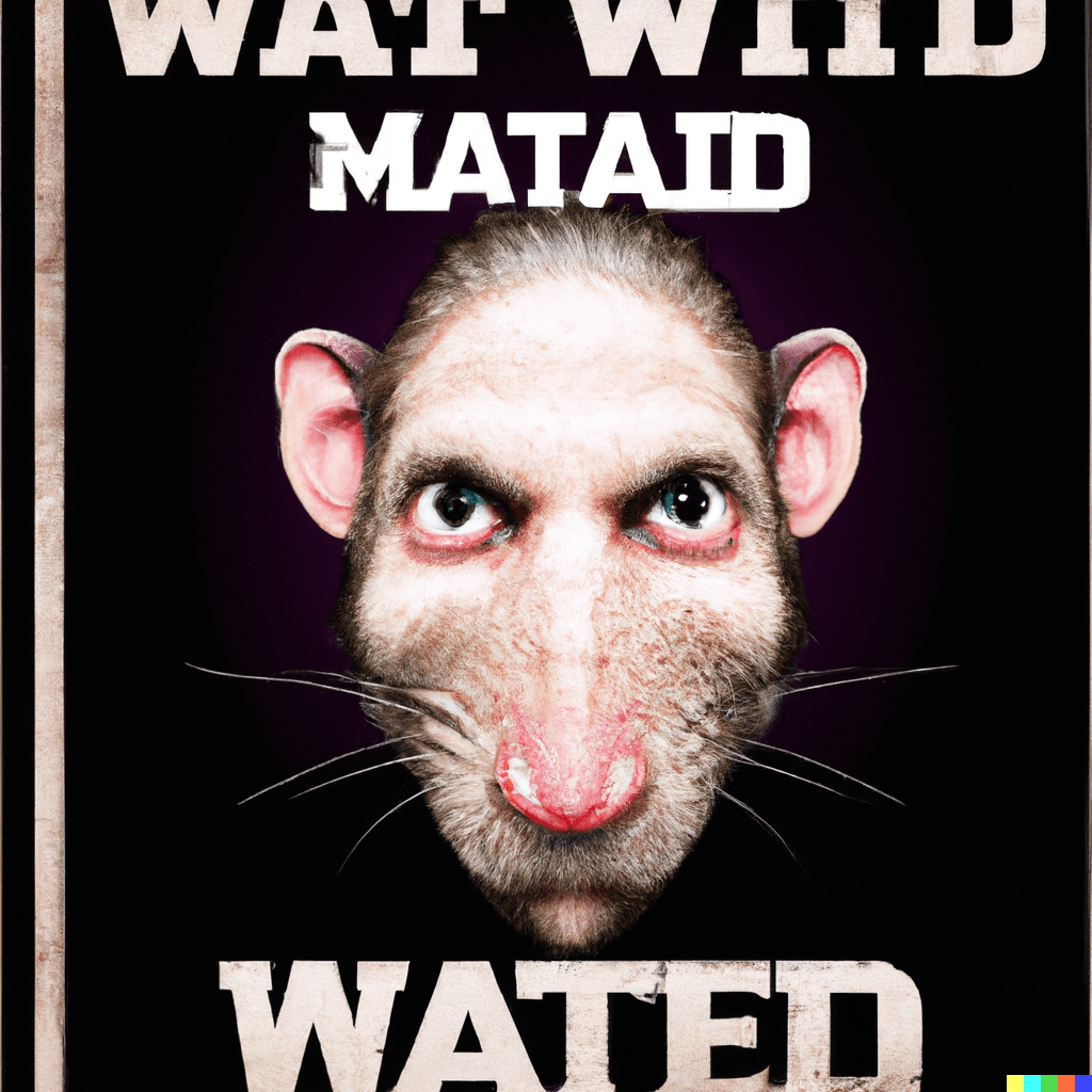 The rat man wanted poster r/dalle2
