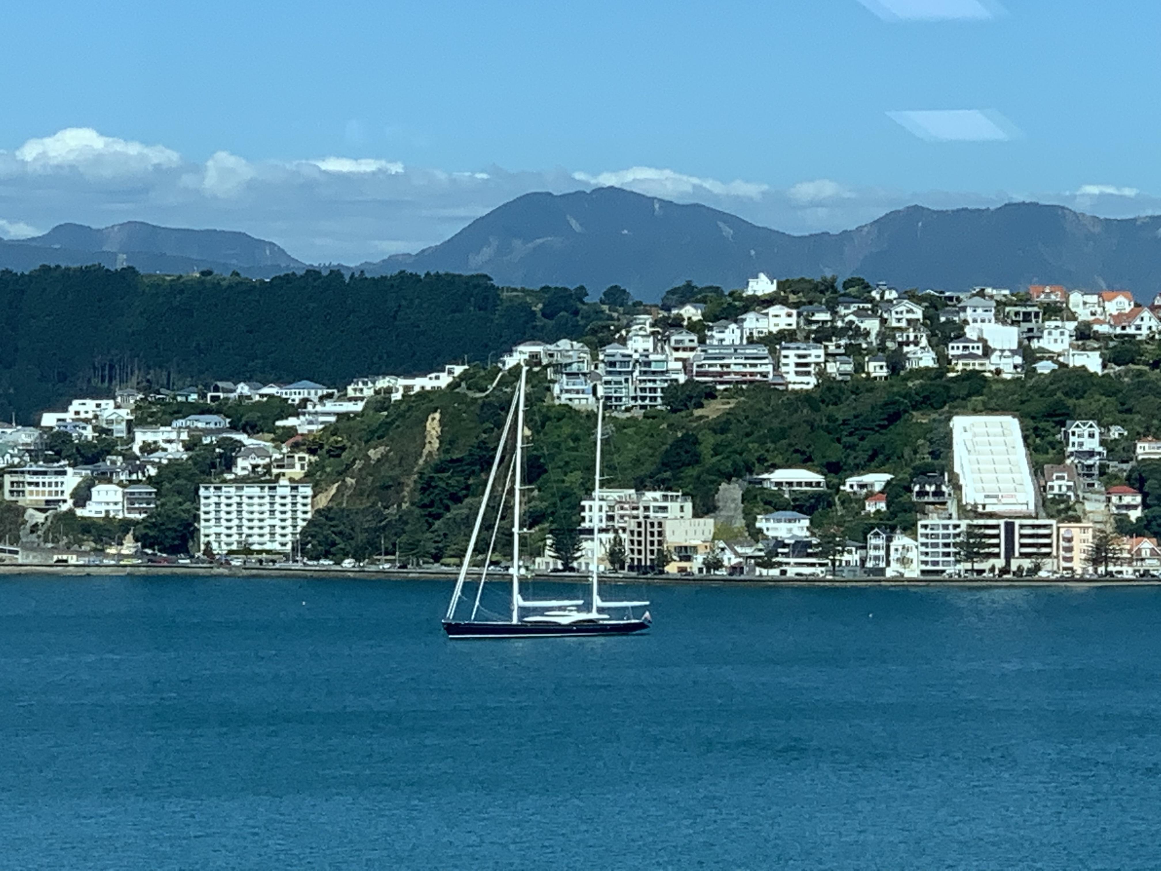Any idea whose sailing yacht is in the harbour? r/Wellington