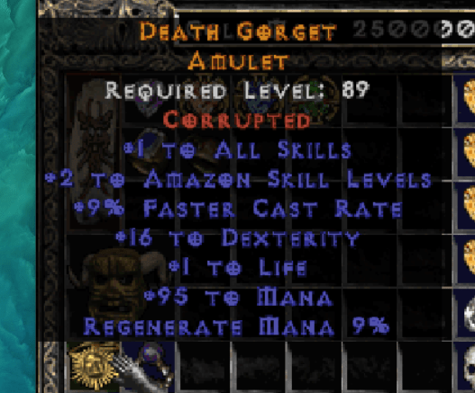 price check zon ammy SC pathofdiablo