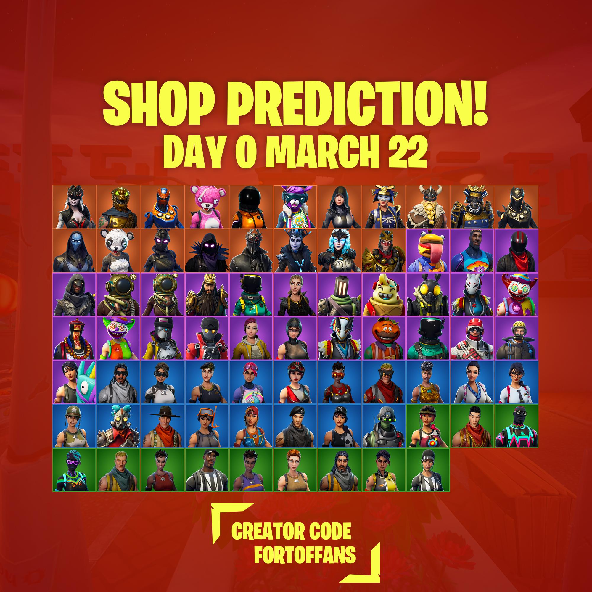 Let's see what's coming tonight! Fortnite's Item Shop prediction for