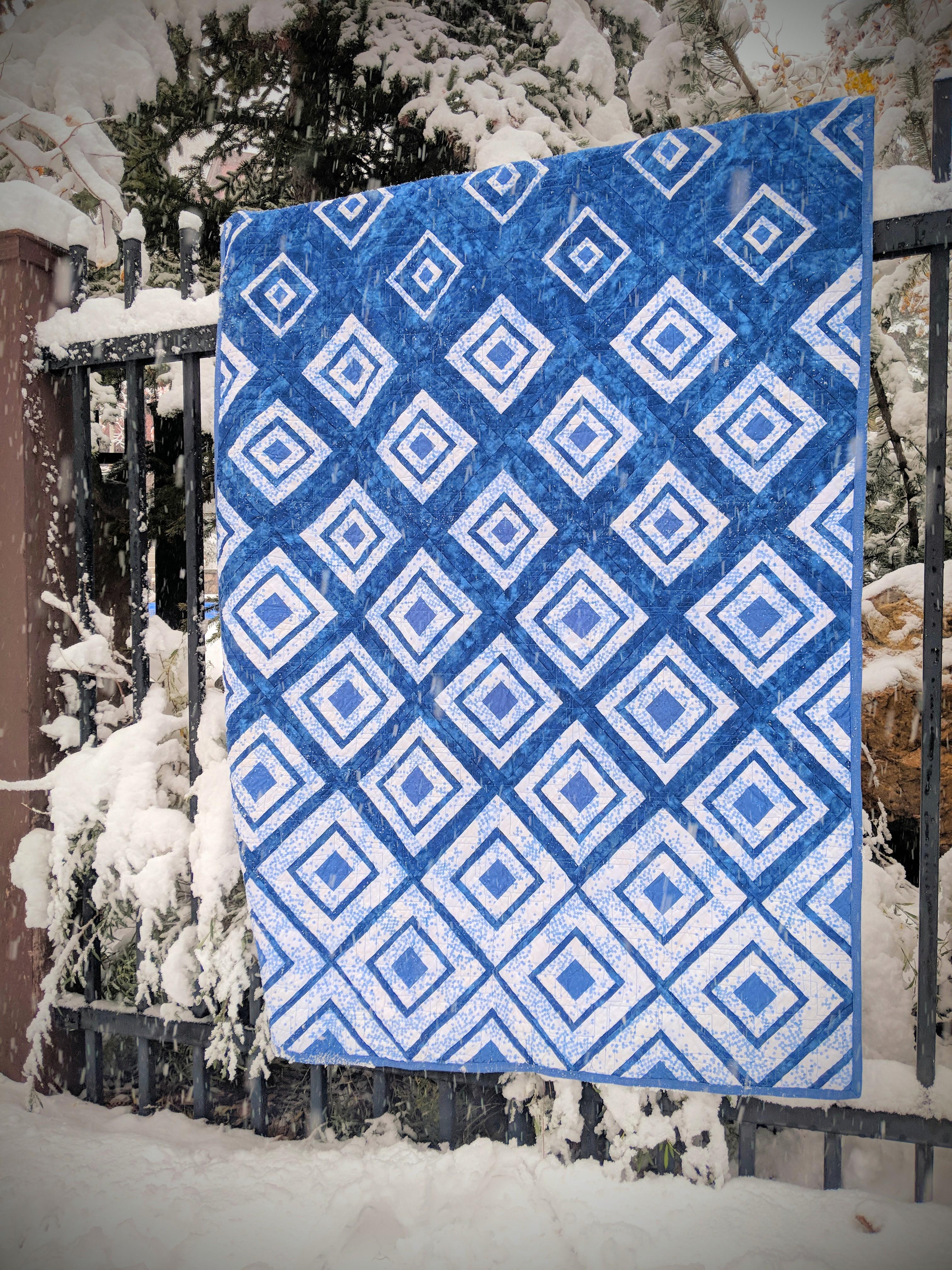 Winter wonderland wedding quilt! Finished and gifted. r/quilting
