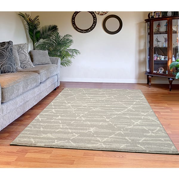 [Walmart] 5' x 7' Garland Rug Chambray Taupe/Ivory Abstract Indoor Area