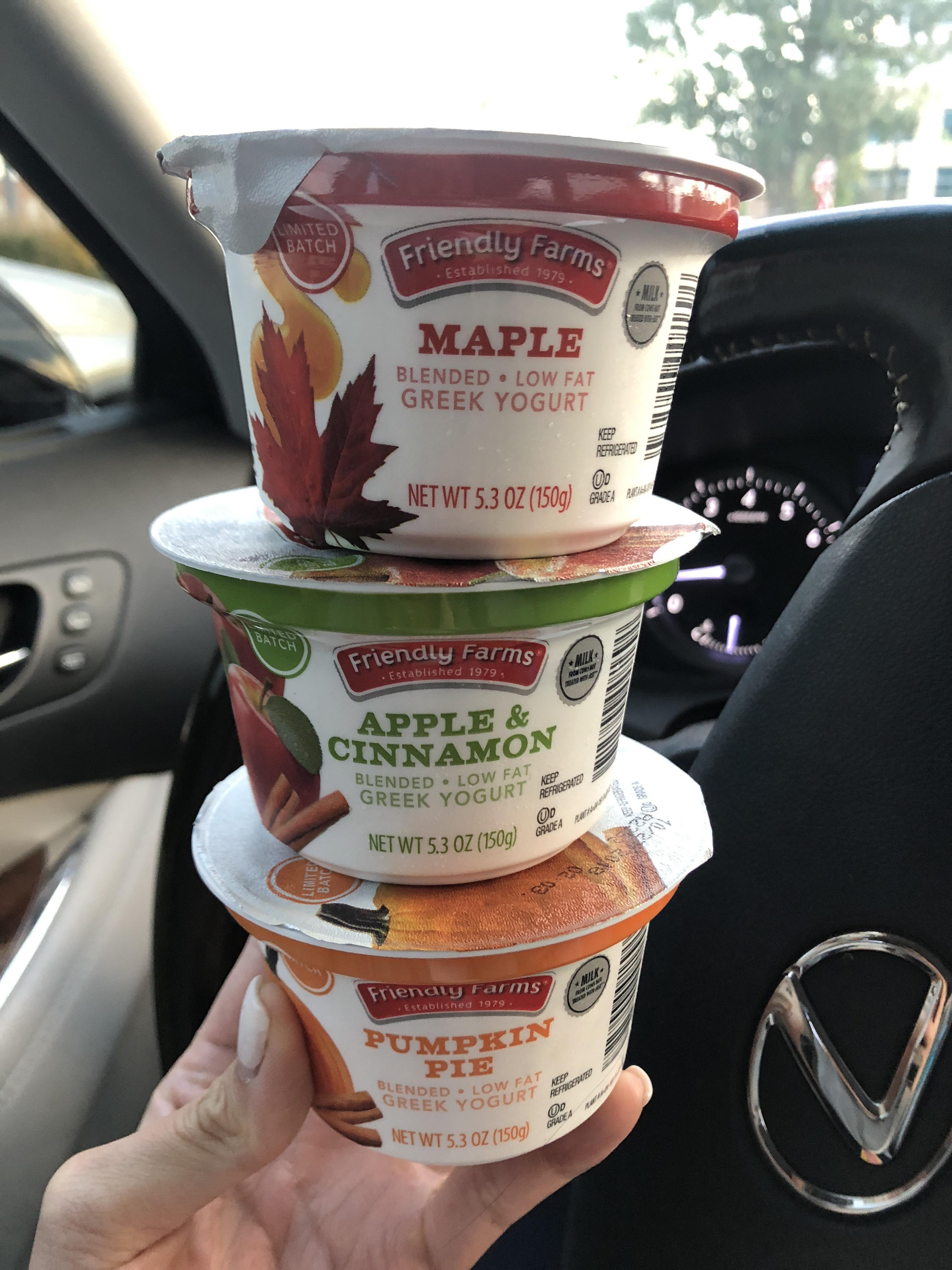 New fall flavored Greek yogurts! r/aldi