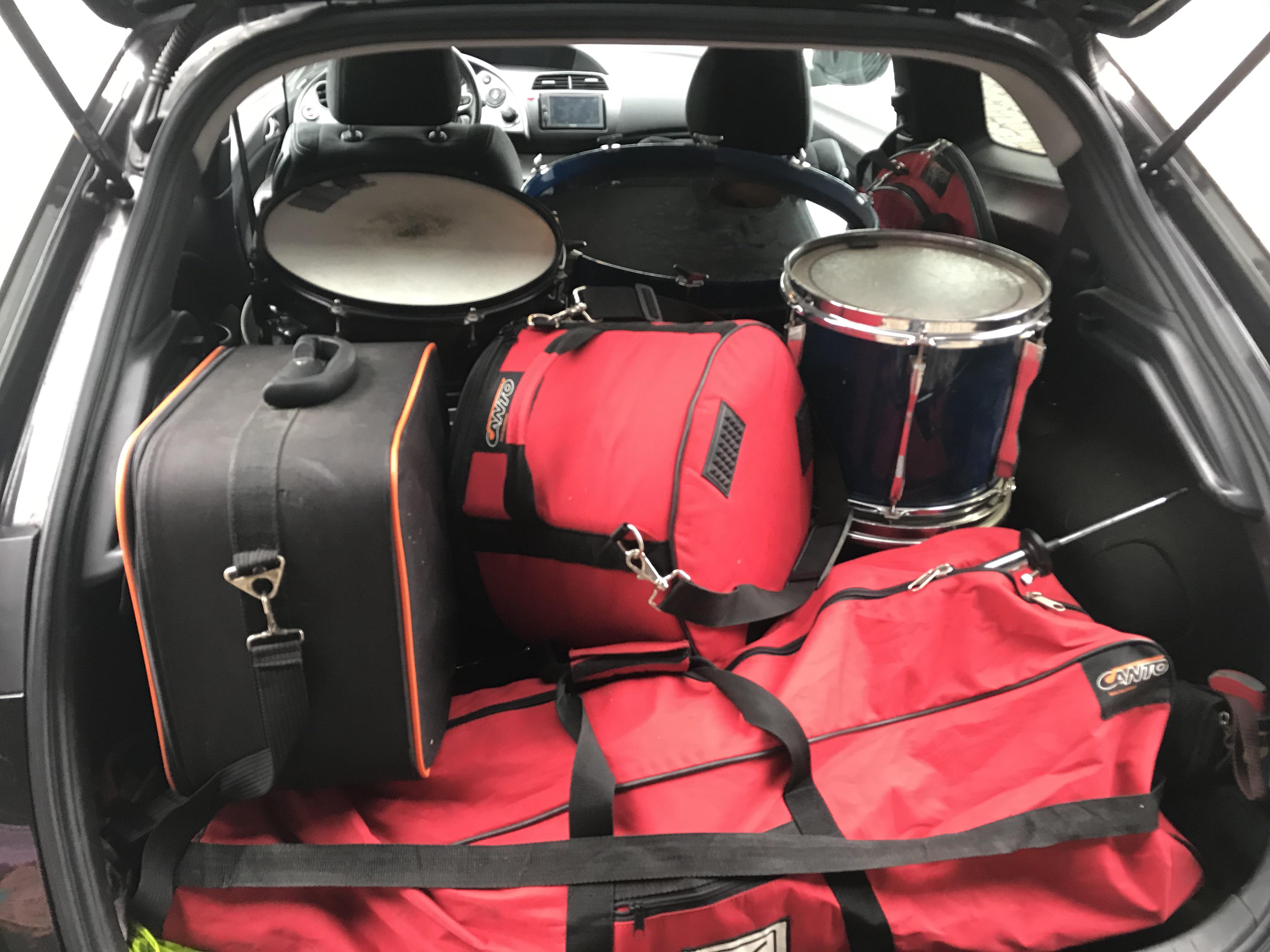 First time moving my drums since I changed car. Happy to report that