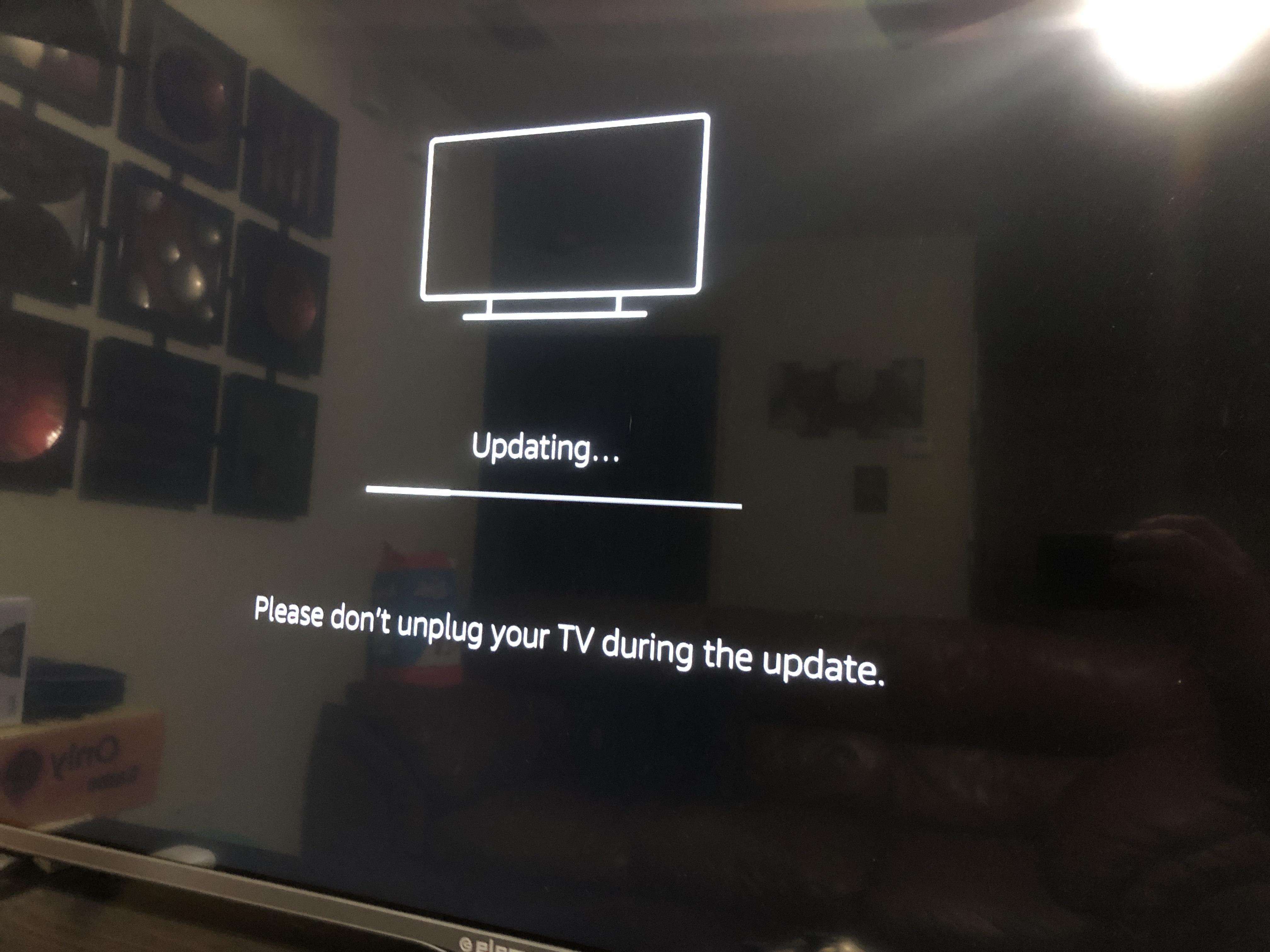 My My Element Fire Tv keeps updating and once it has filled the bar it