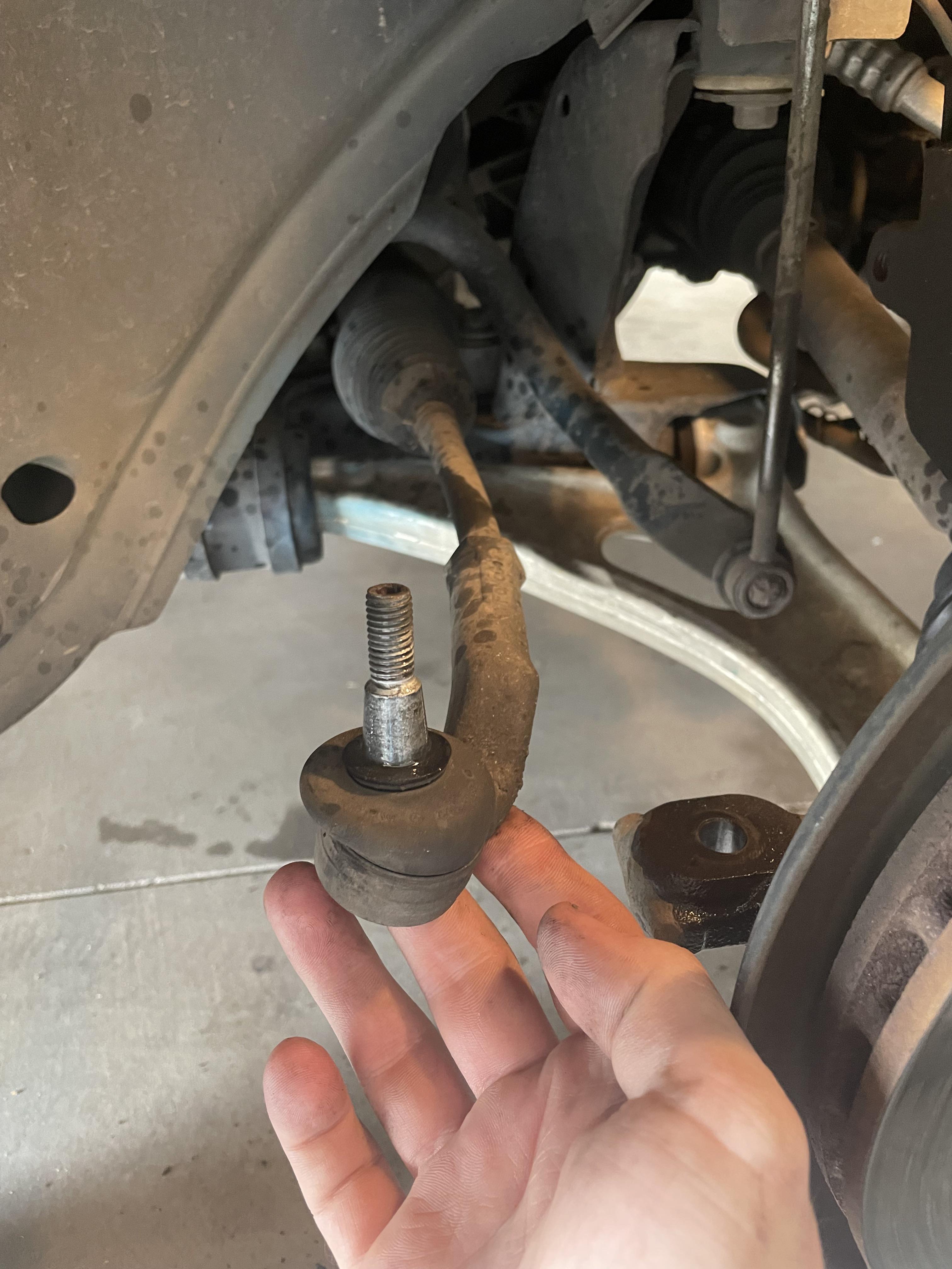 Is my 2012 tie rod supposed to look like this or did that curb I hit