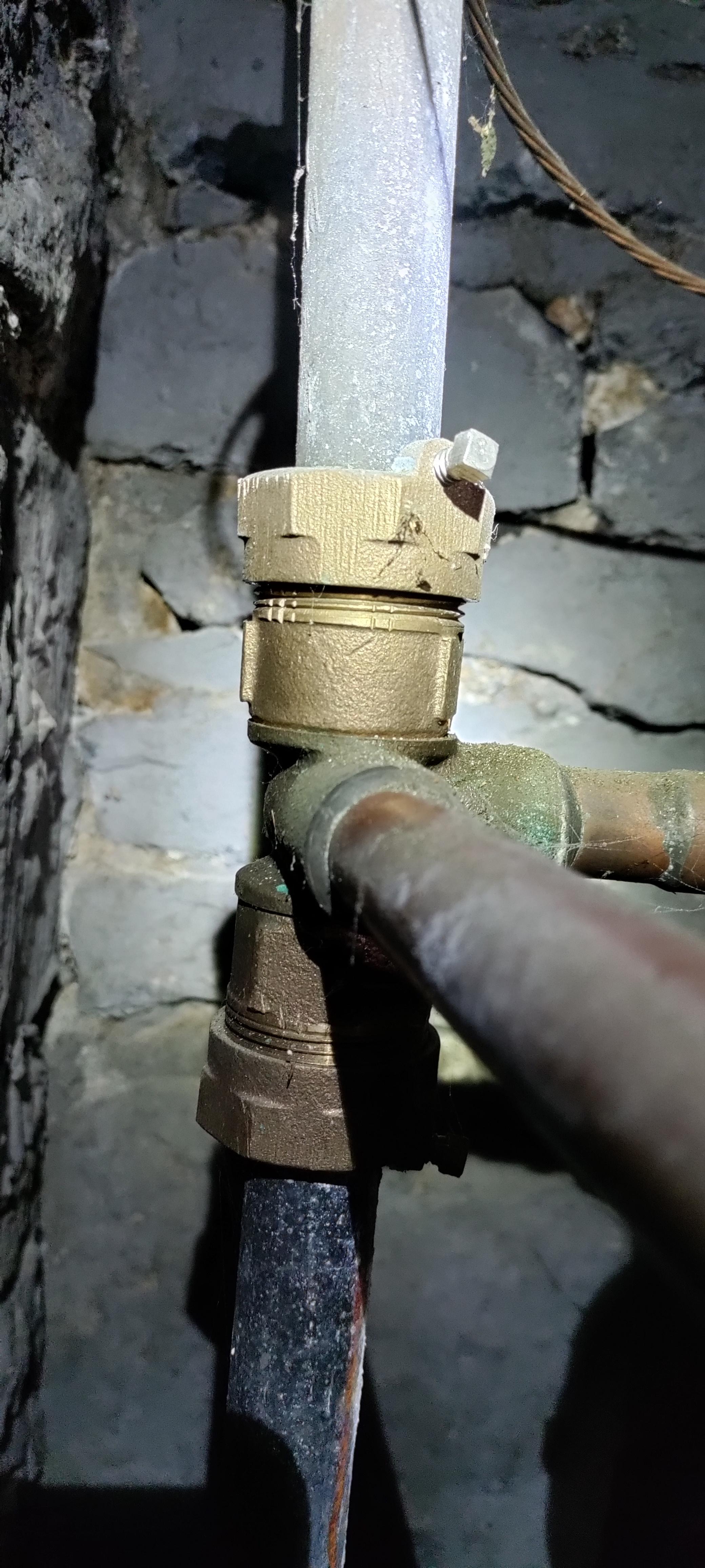 need help. can I unscrew this connection at the water main and remove