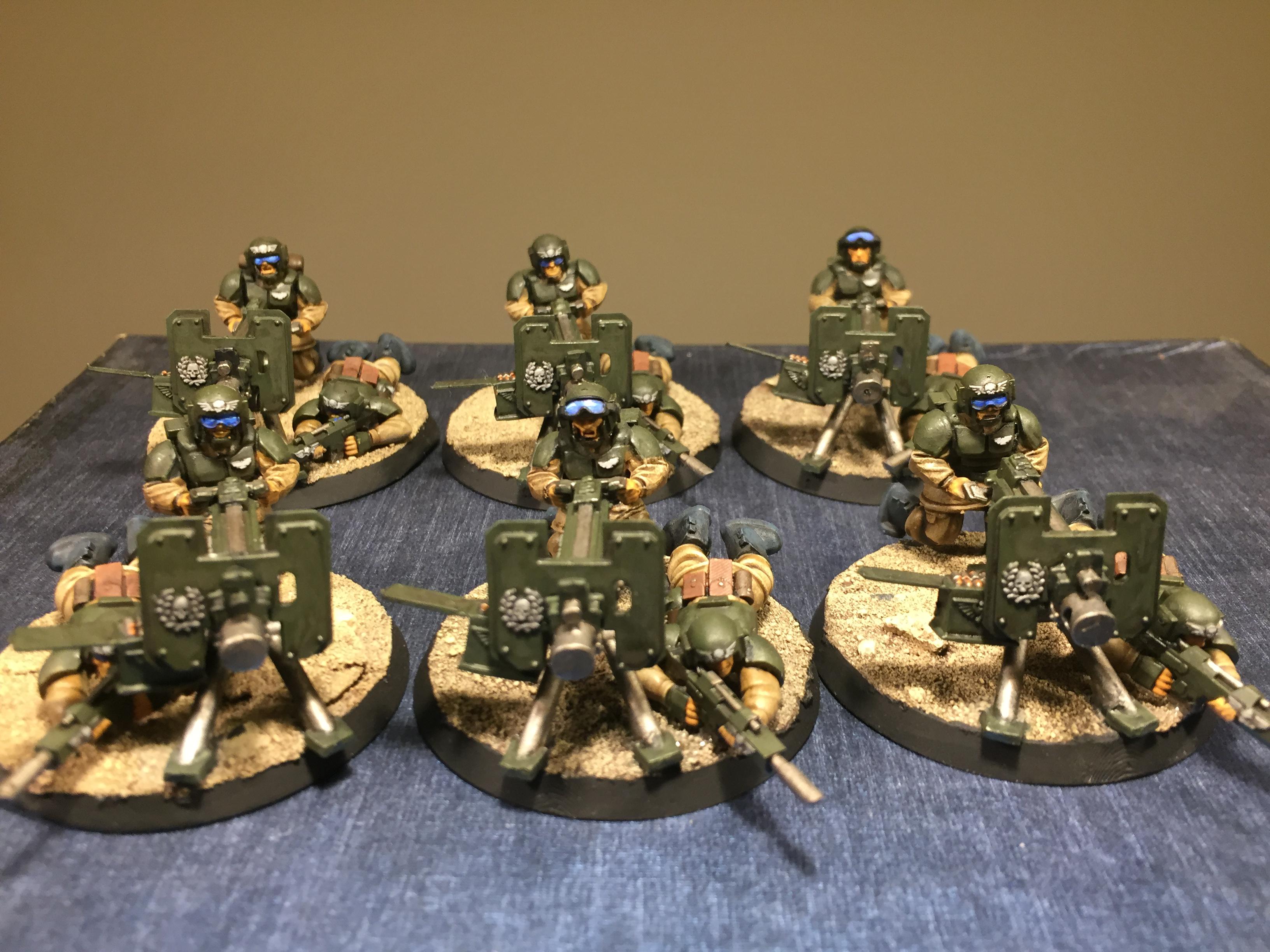 Heavy Bolter Teams on 50mm bases : r/TheAstraMilitarum