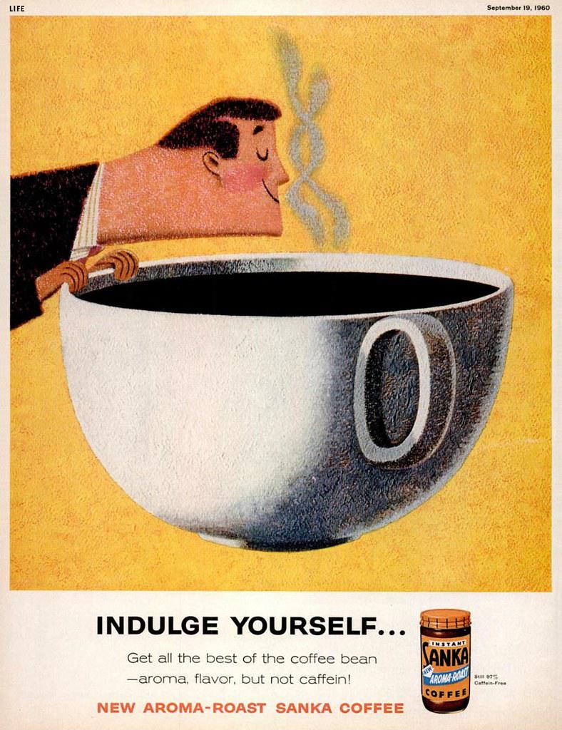 Sanka Instant Coffee, 1960 r/vintageads