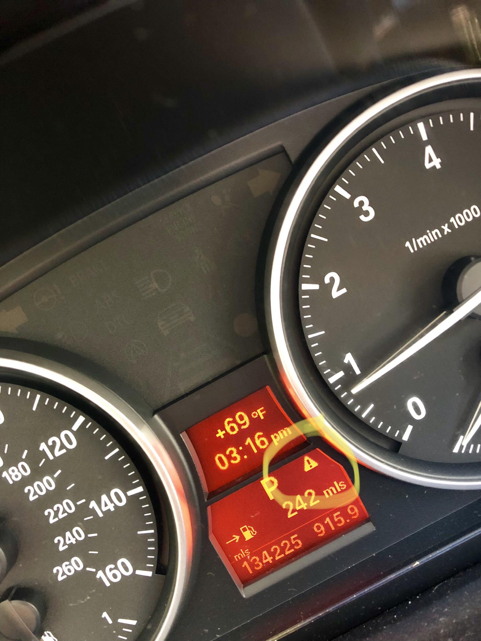 What does this symbol mean ? (circled) r/BMW