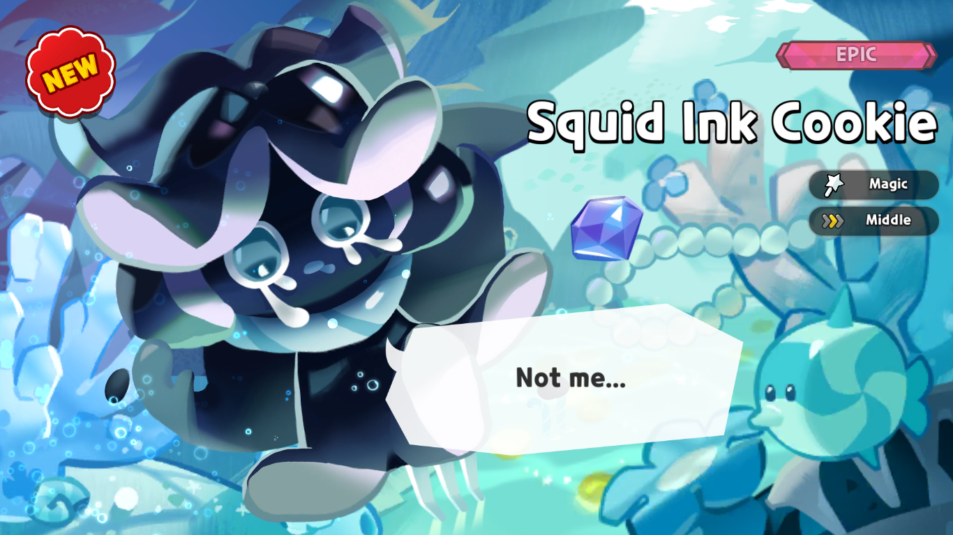 Many of you have got it already, but today I got Squid Ink Cookie? Any