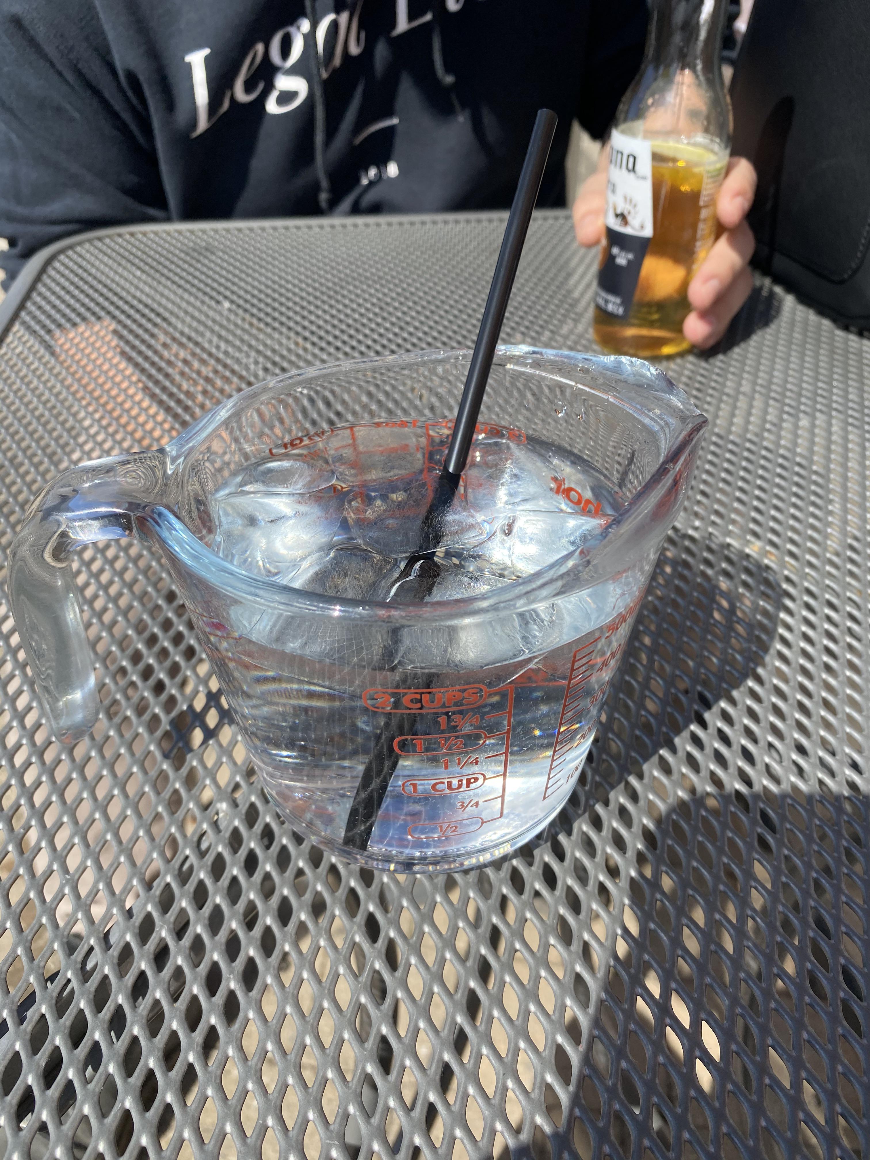 Thought they’d run out of cups... nope, this is the drinking glass r/wewantcups