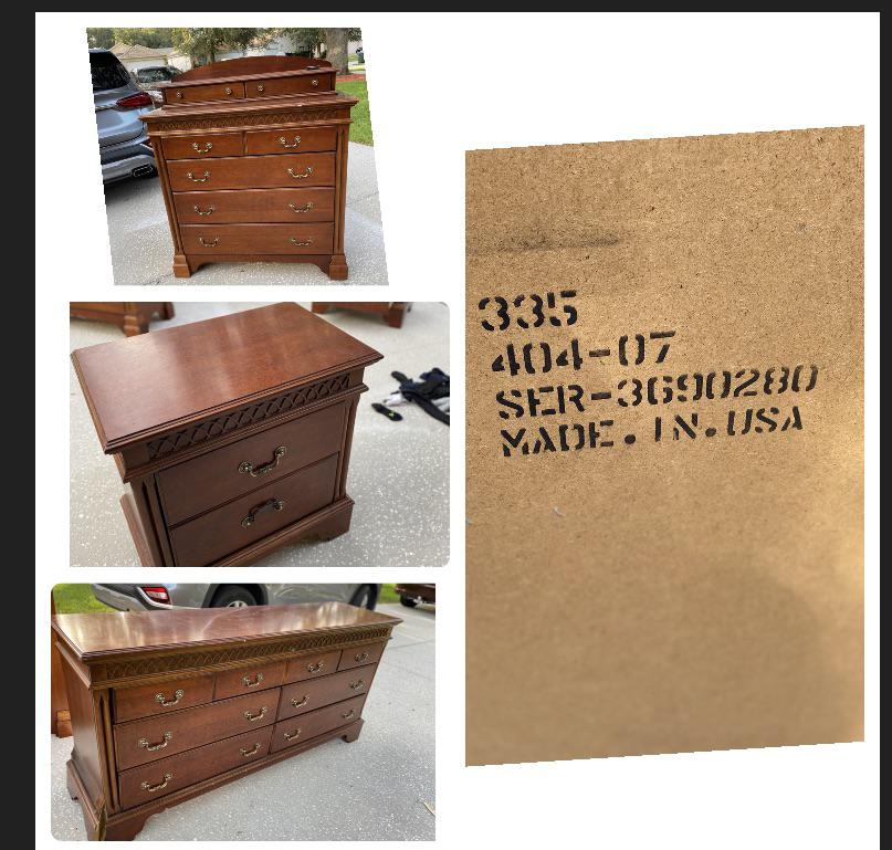 Need help identifying the price of this furniture set. Made by Lane