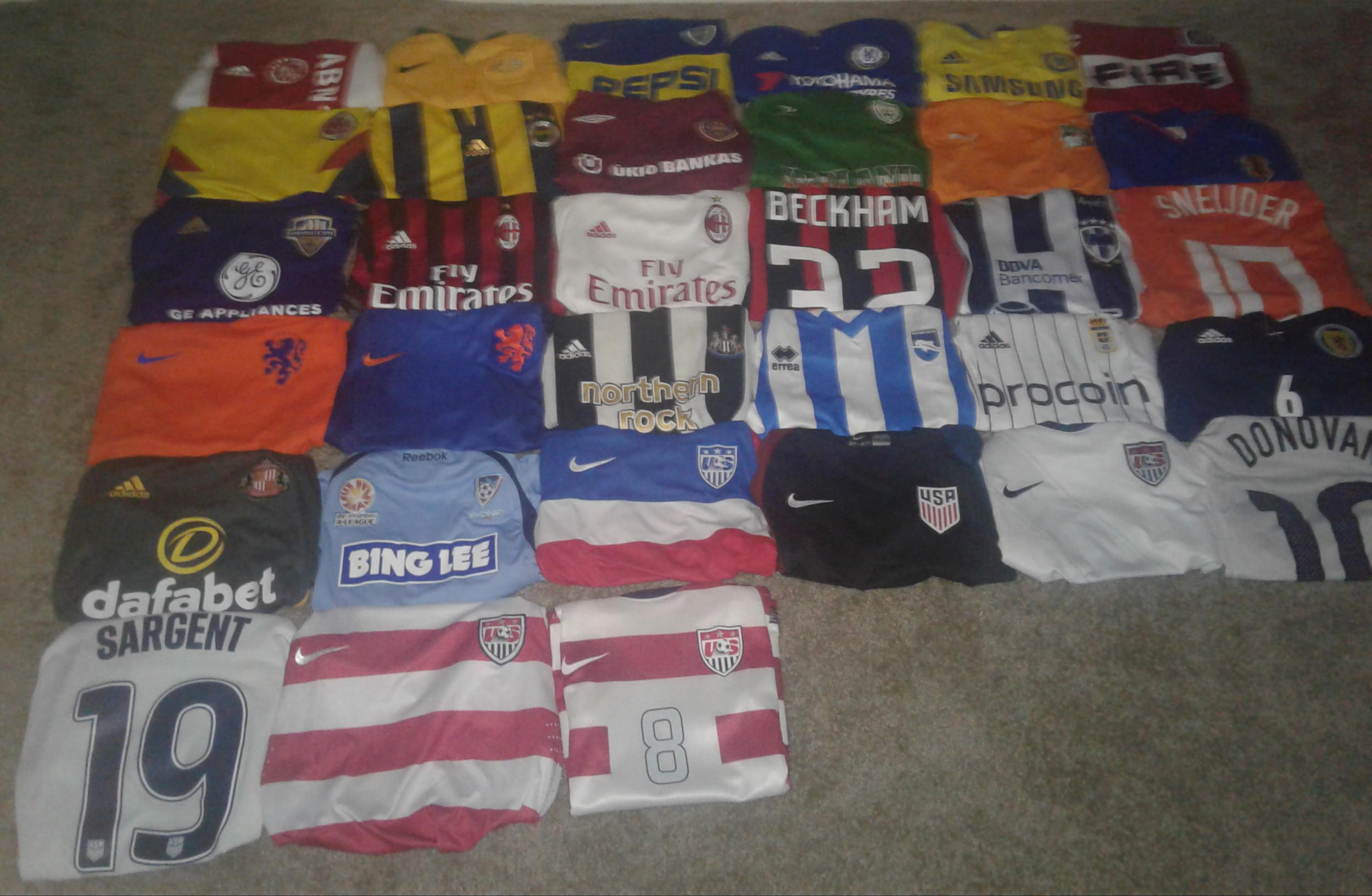 My entire jersey collection r/SoccerJerseys