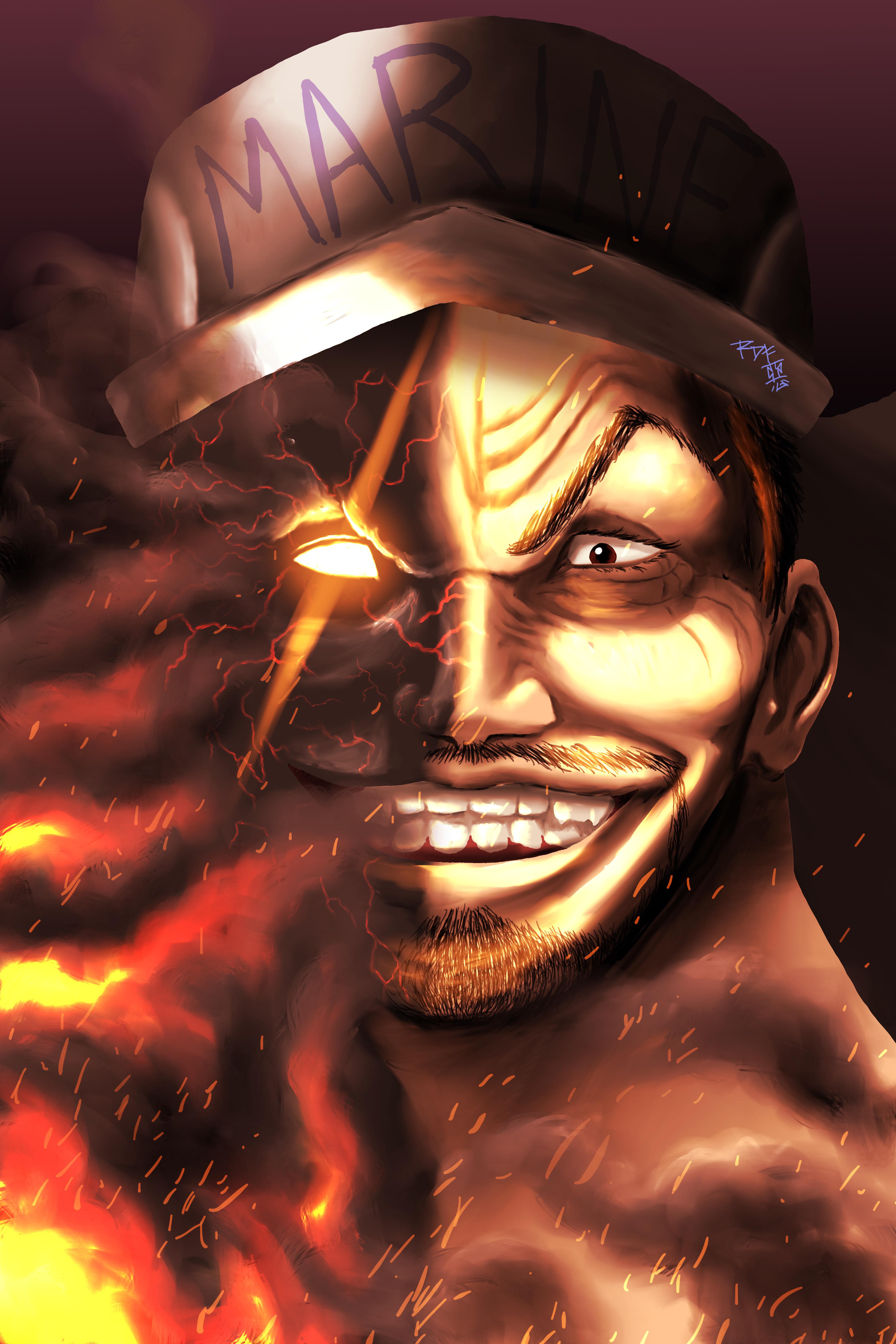 Akainu Made by me🔥🔥🔥 r/OnePiece