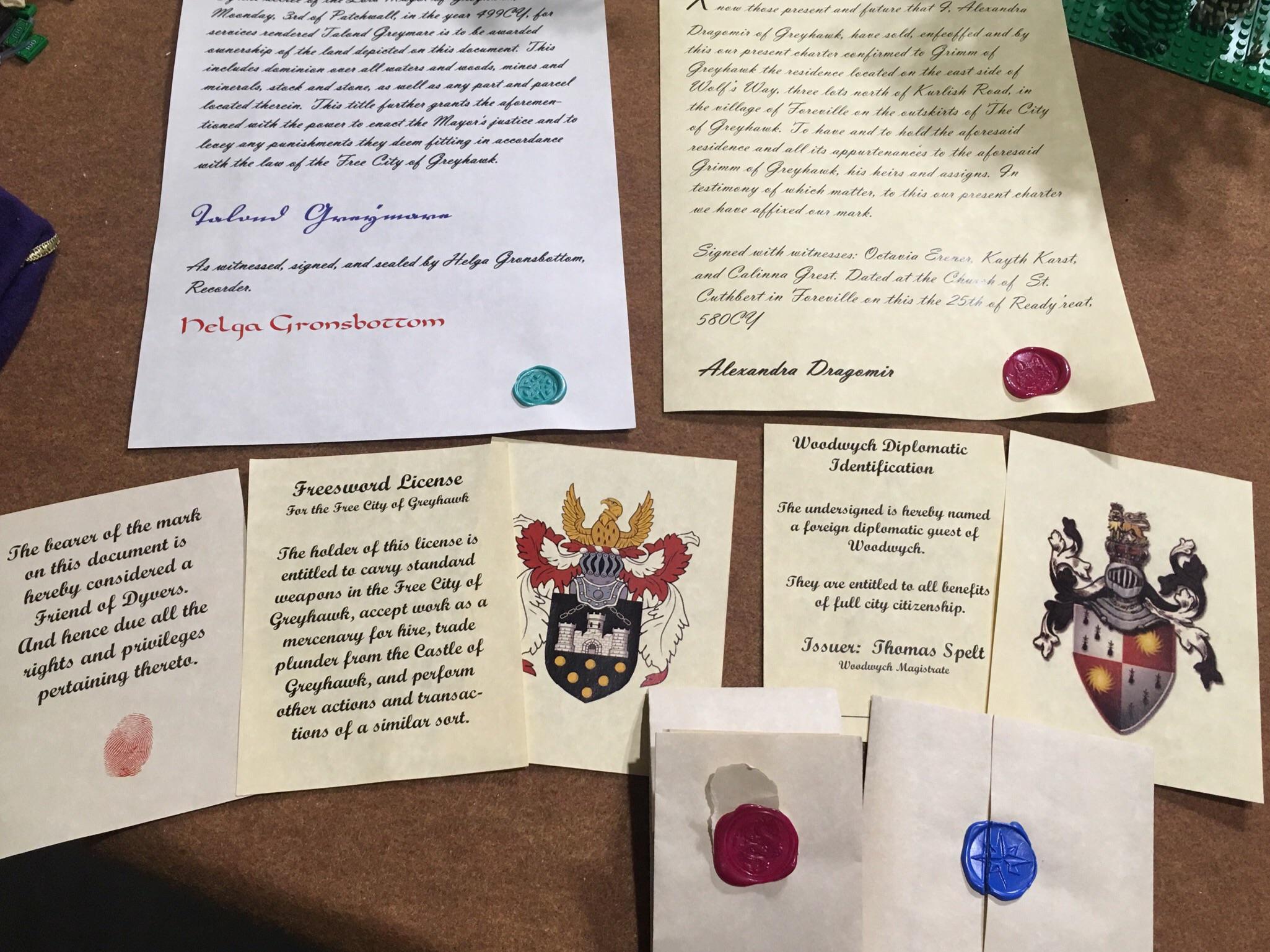 [OC] Some letters and documents I made for my game DnD