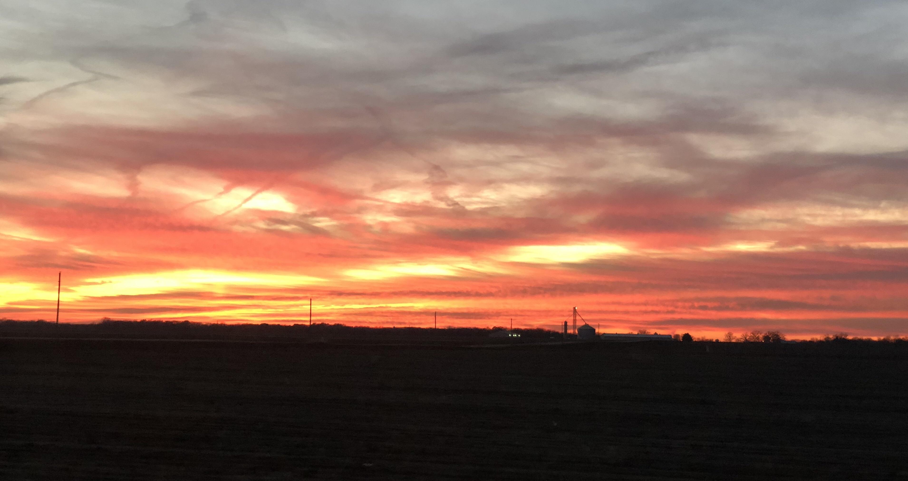 Rural Illinois Sunset AmateurEarthPorn