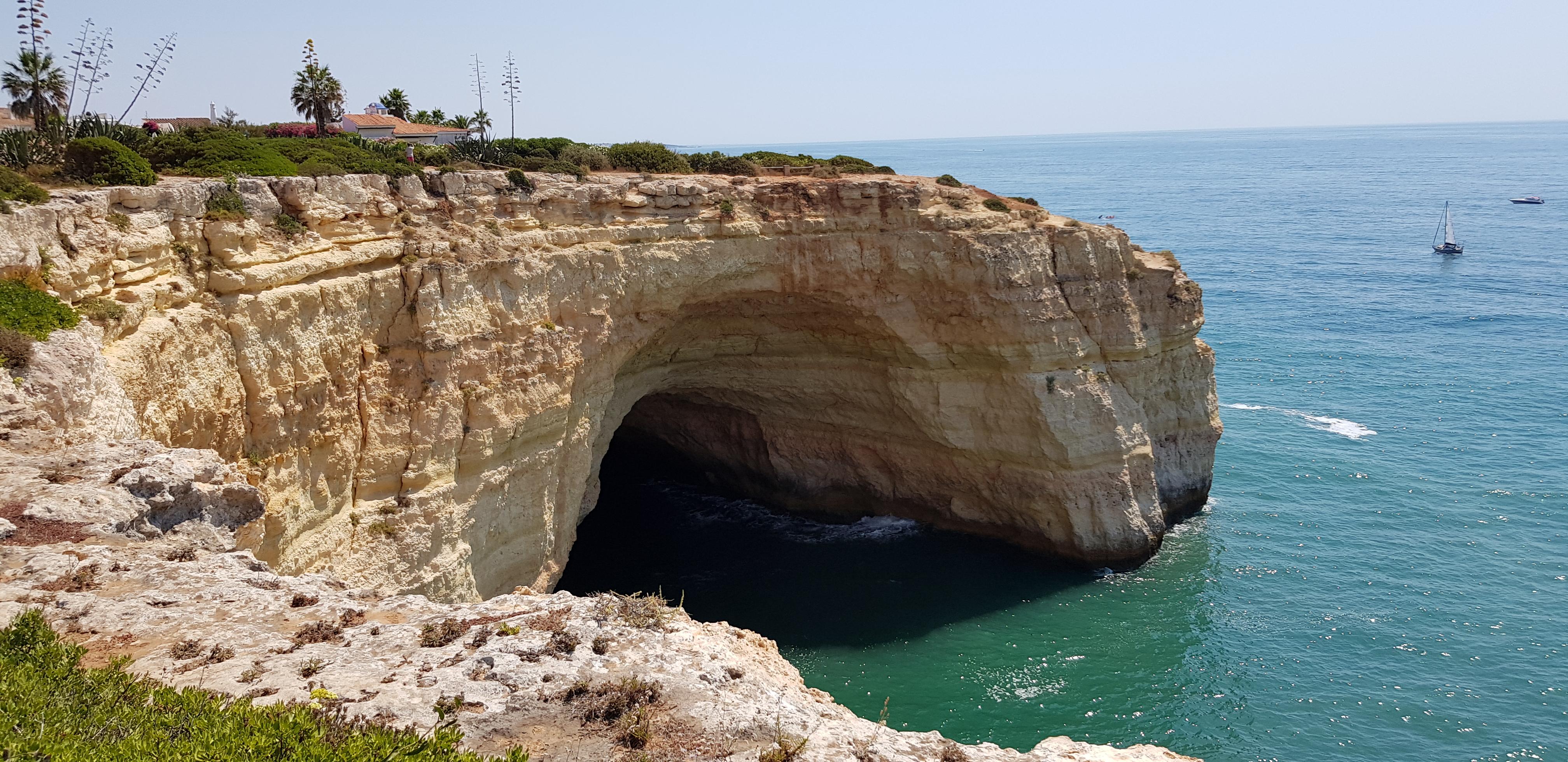 Saw this interesting looking cove in Portugal. Wish I went and explored