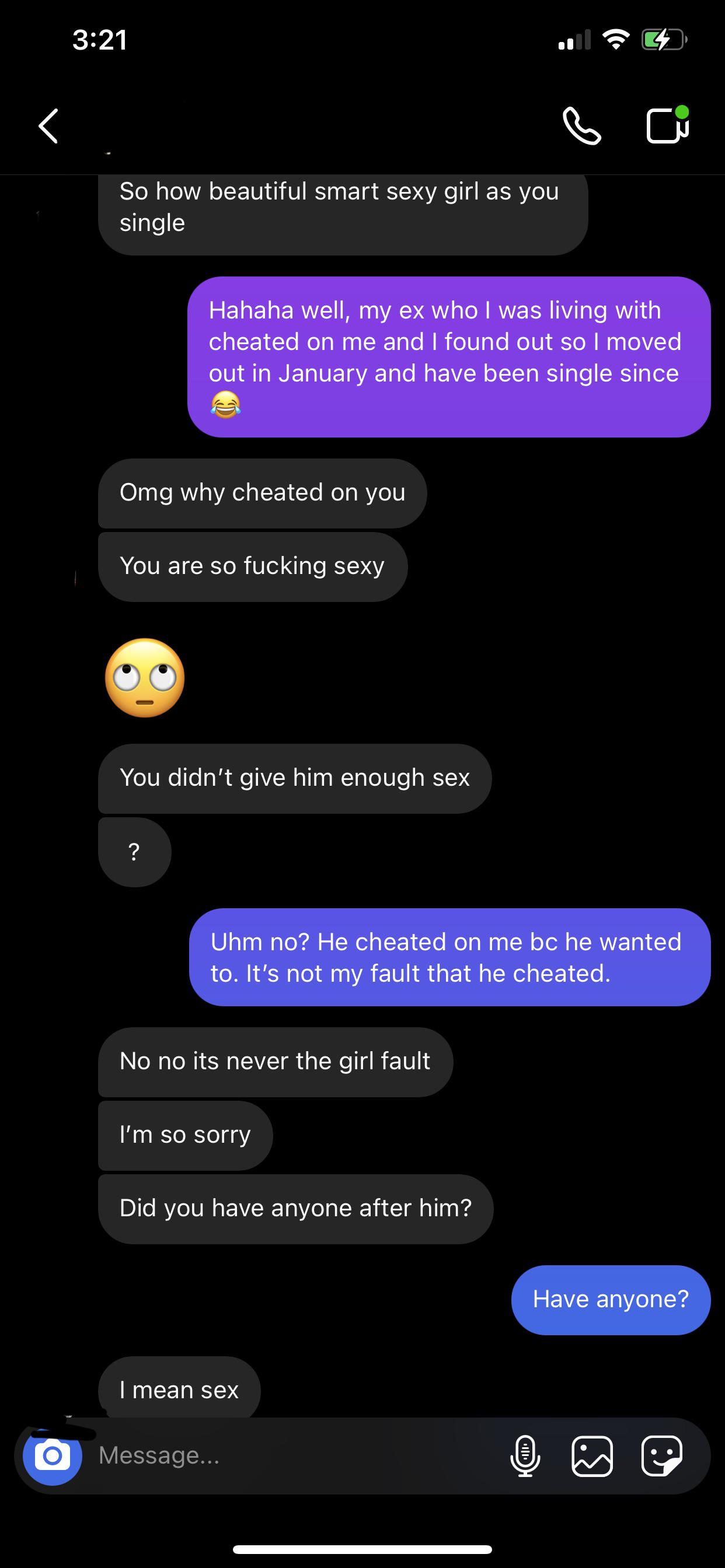 This guy messaged me on Tinder and then Instagram bc I didn’t answer